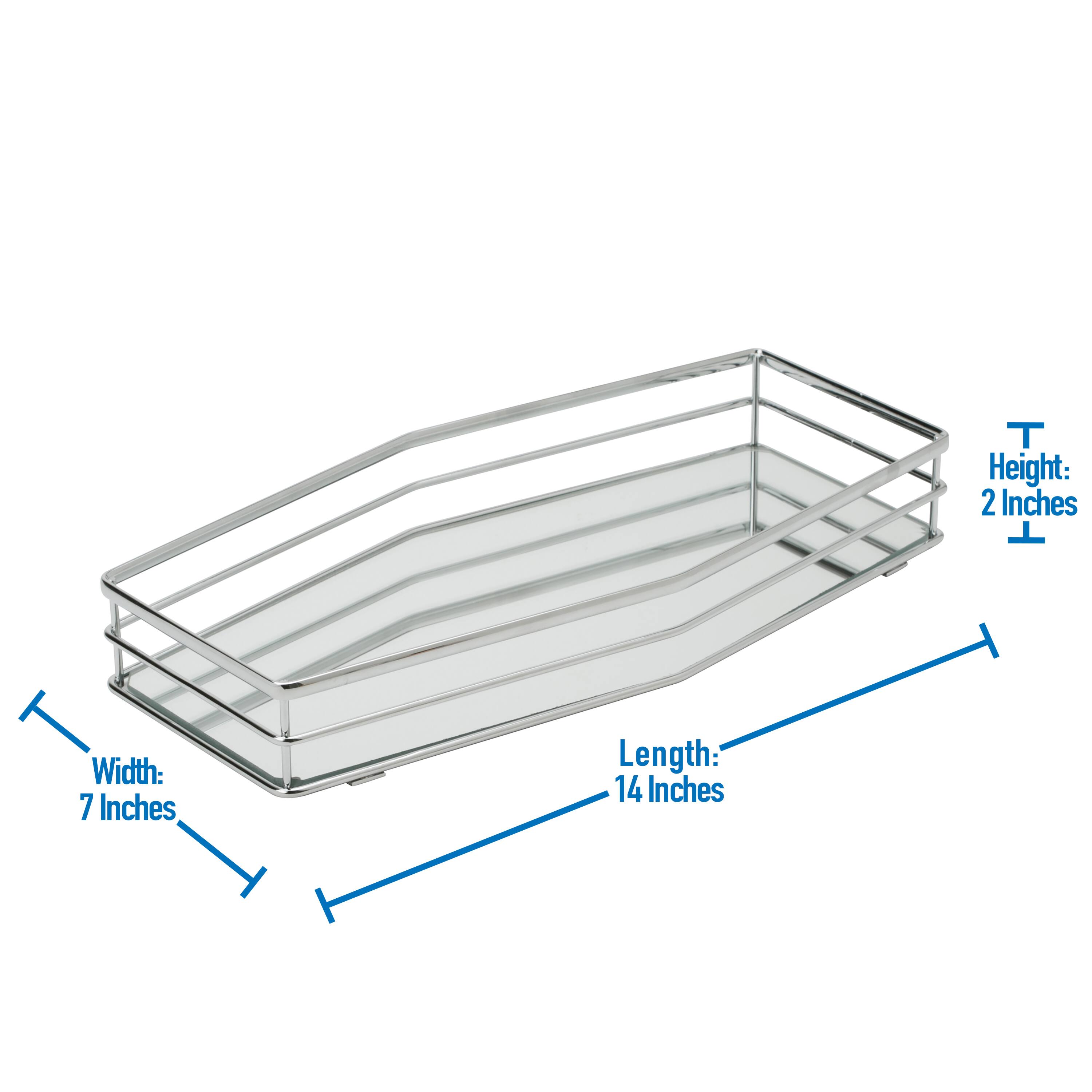 Home Details Double Rail Vanity Mirror Tray