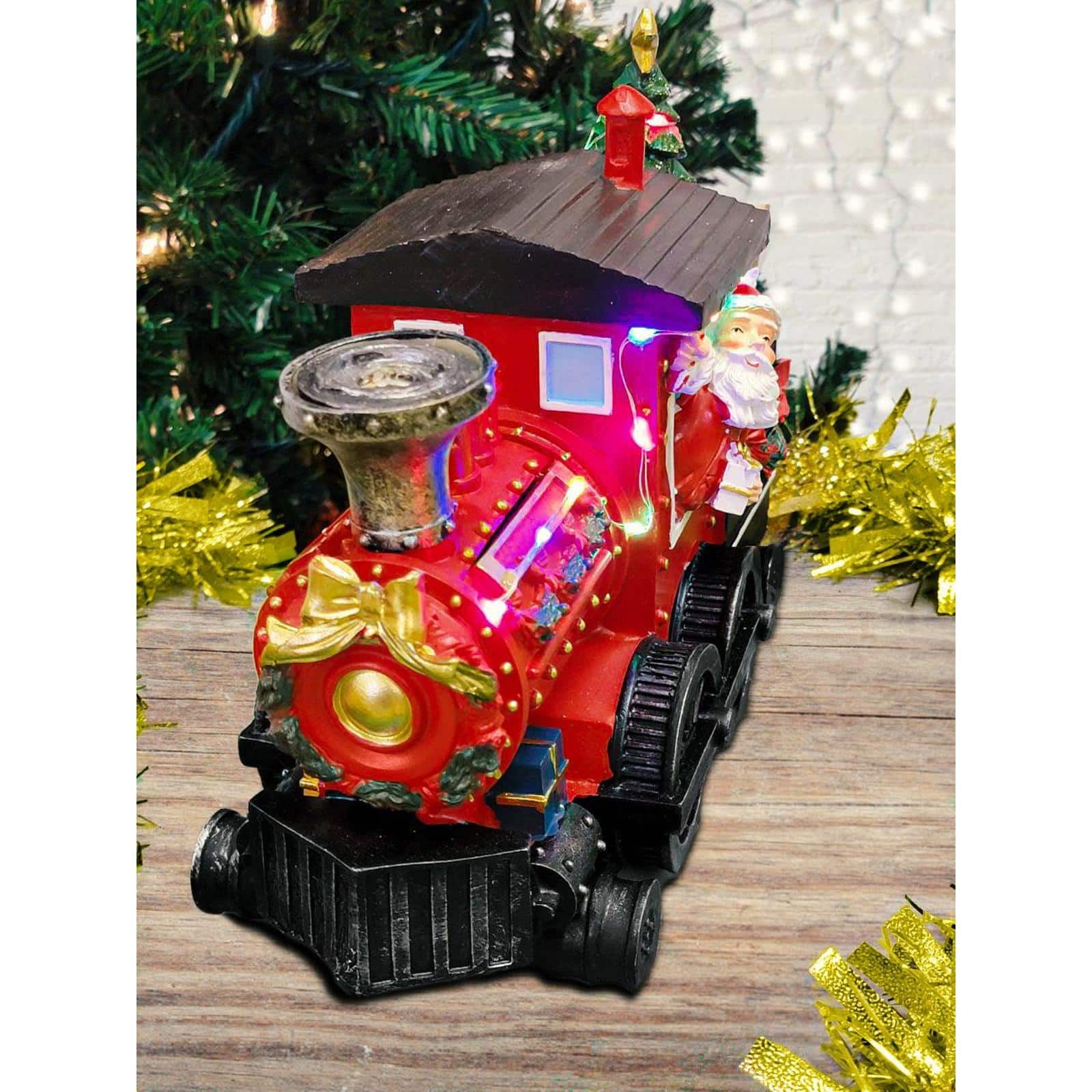 Wizardi 20" Christmas Village Train with LED Lights