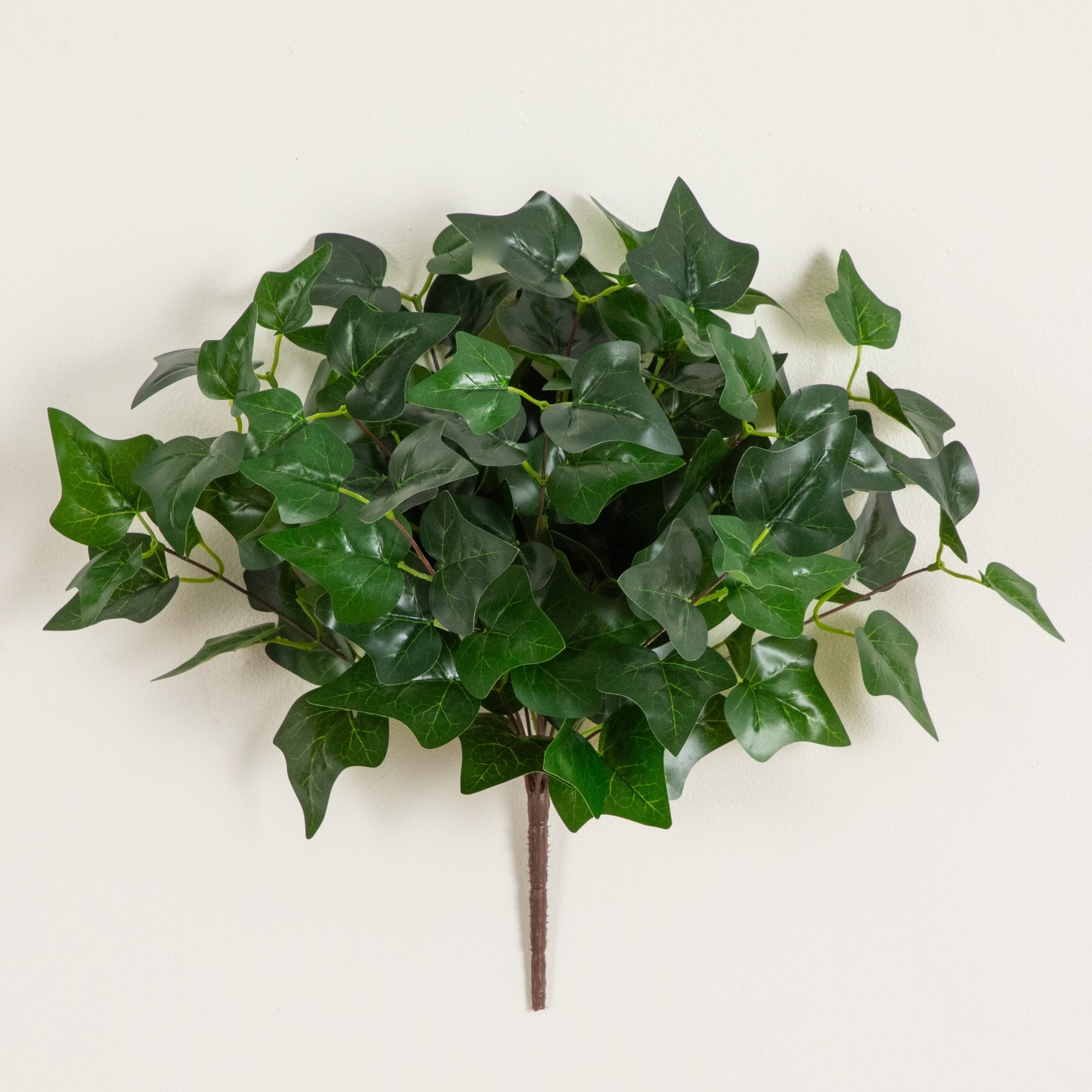19" UV Resistant Artificial Puff Ivy Bush (Indoor/Outdoor) - Set of 3