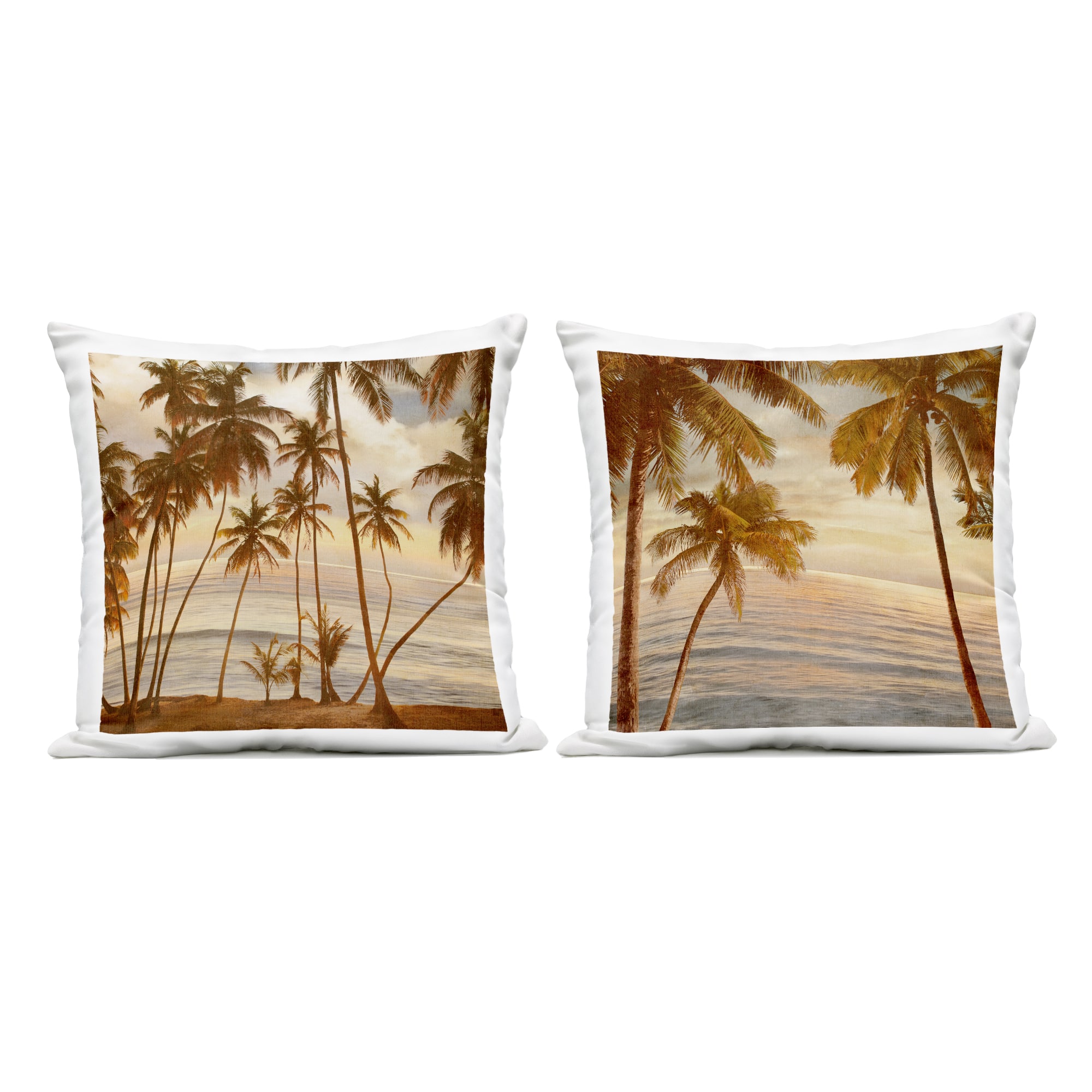 Stupell Industries 18" x 7" Summer Beach Tropical Sunset Print Outdoor Pillow Set