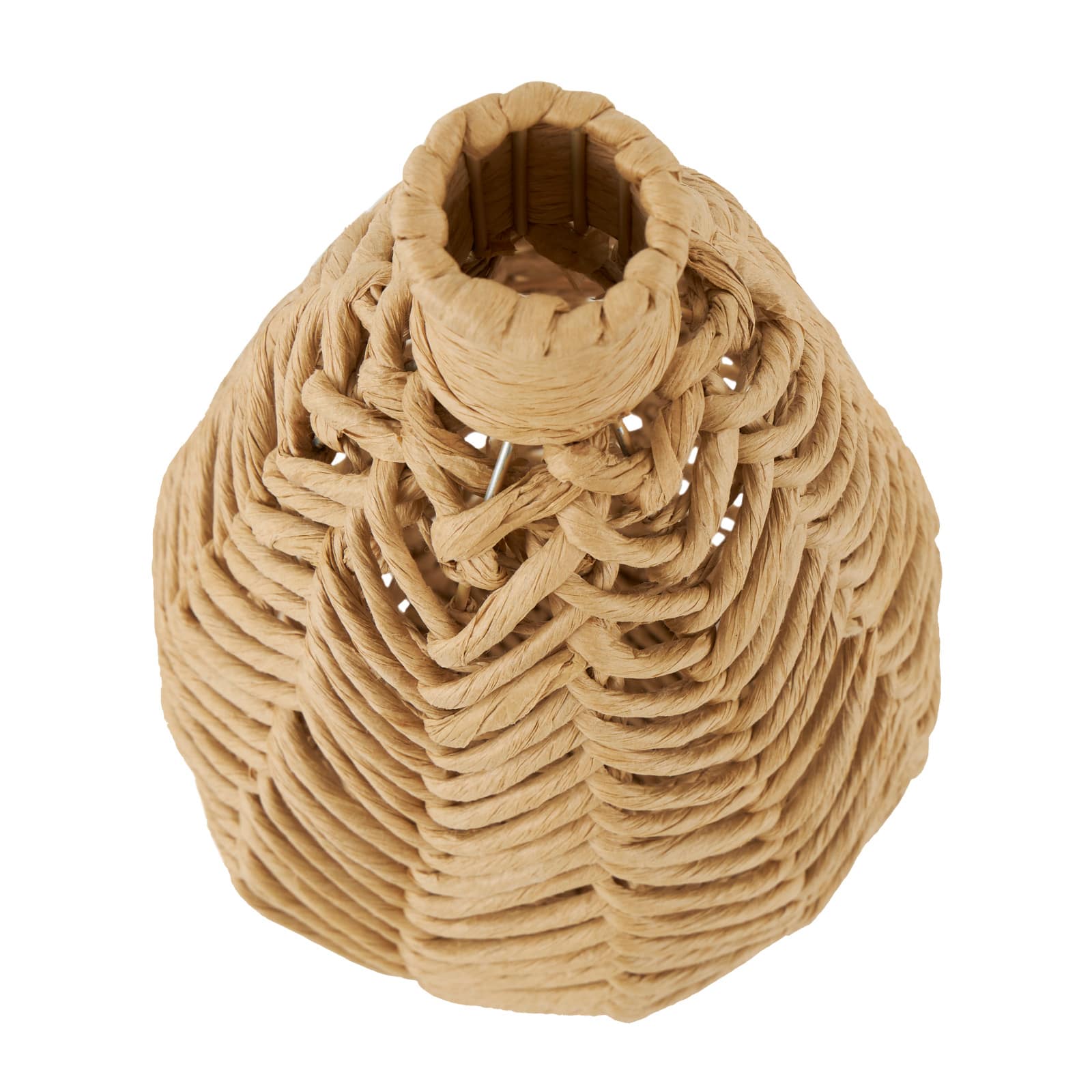 17" Brown Seagrass Handmade Woven Vase