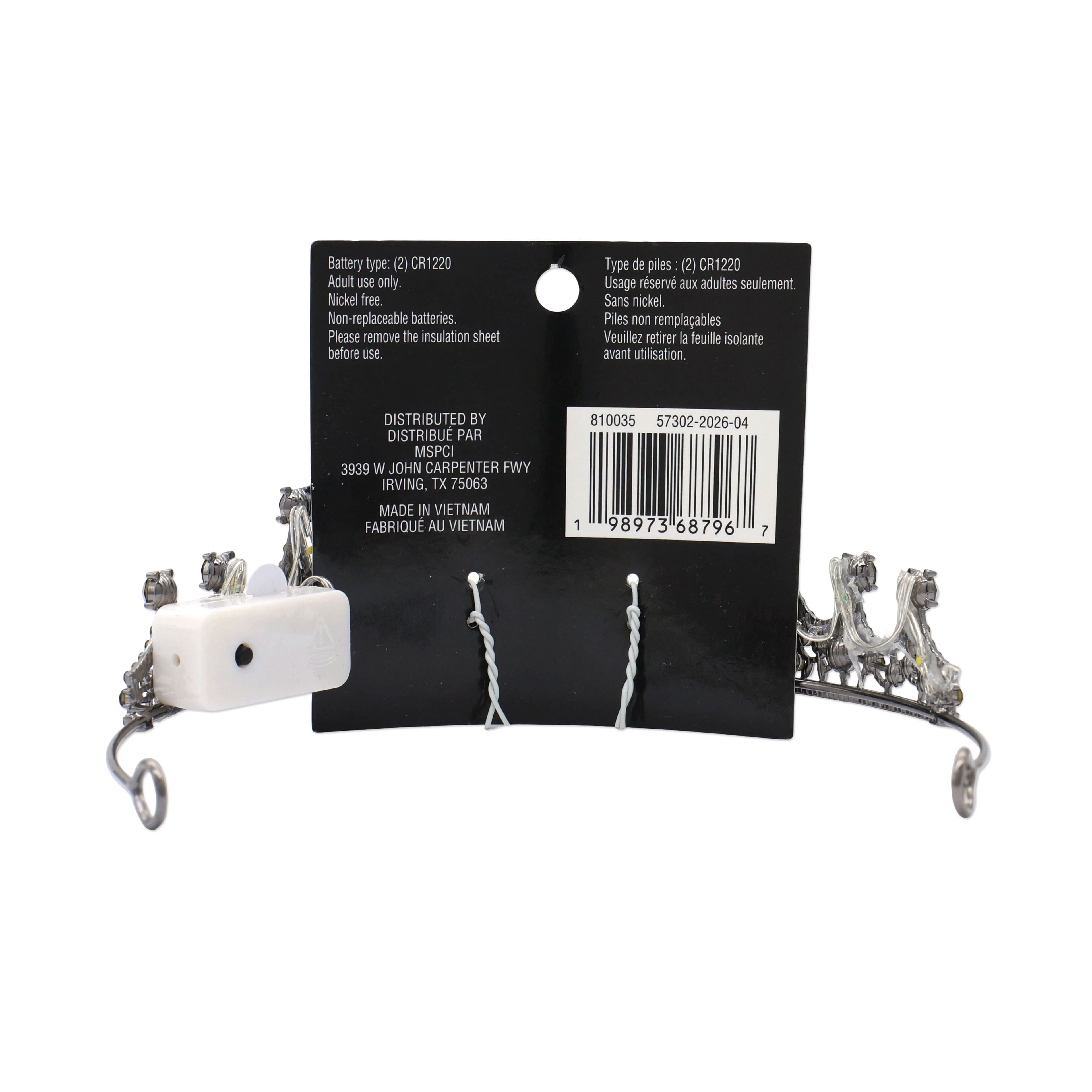 Halloween Black Light-Up Crown by Celebrate It™