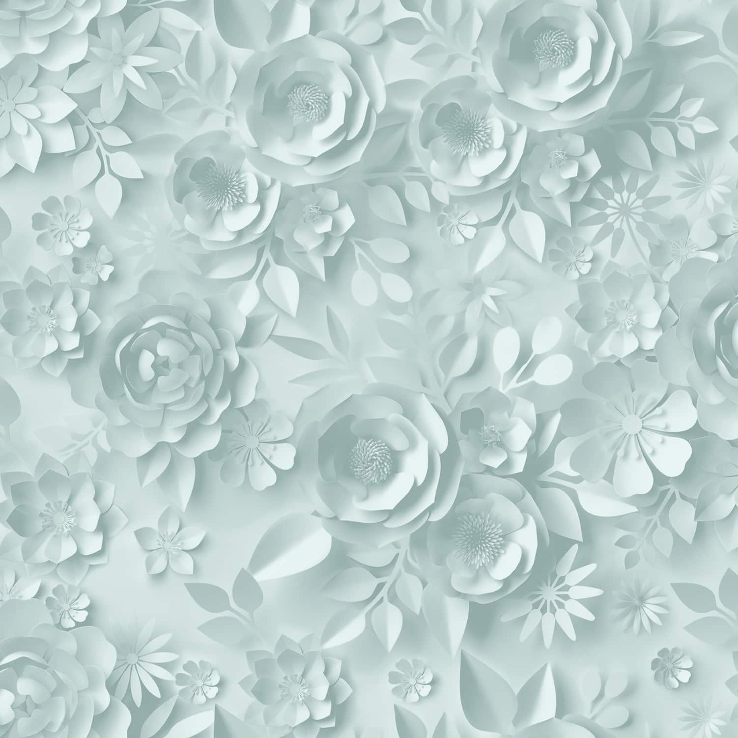 Designs Direct Paper Flowers Wallpaper