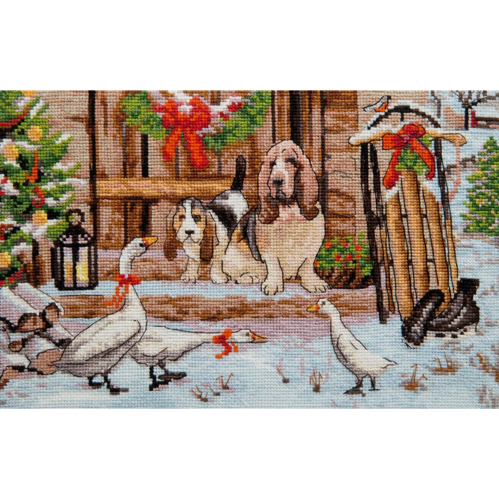 Charivna Mit Counted cross stitch kit Friends on a walk