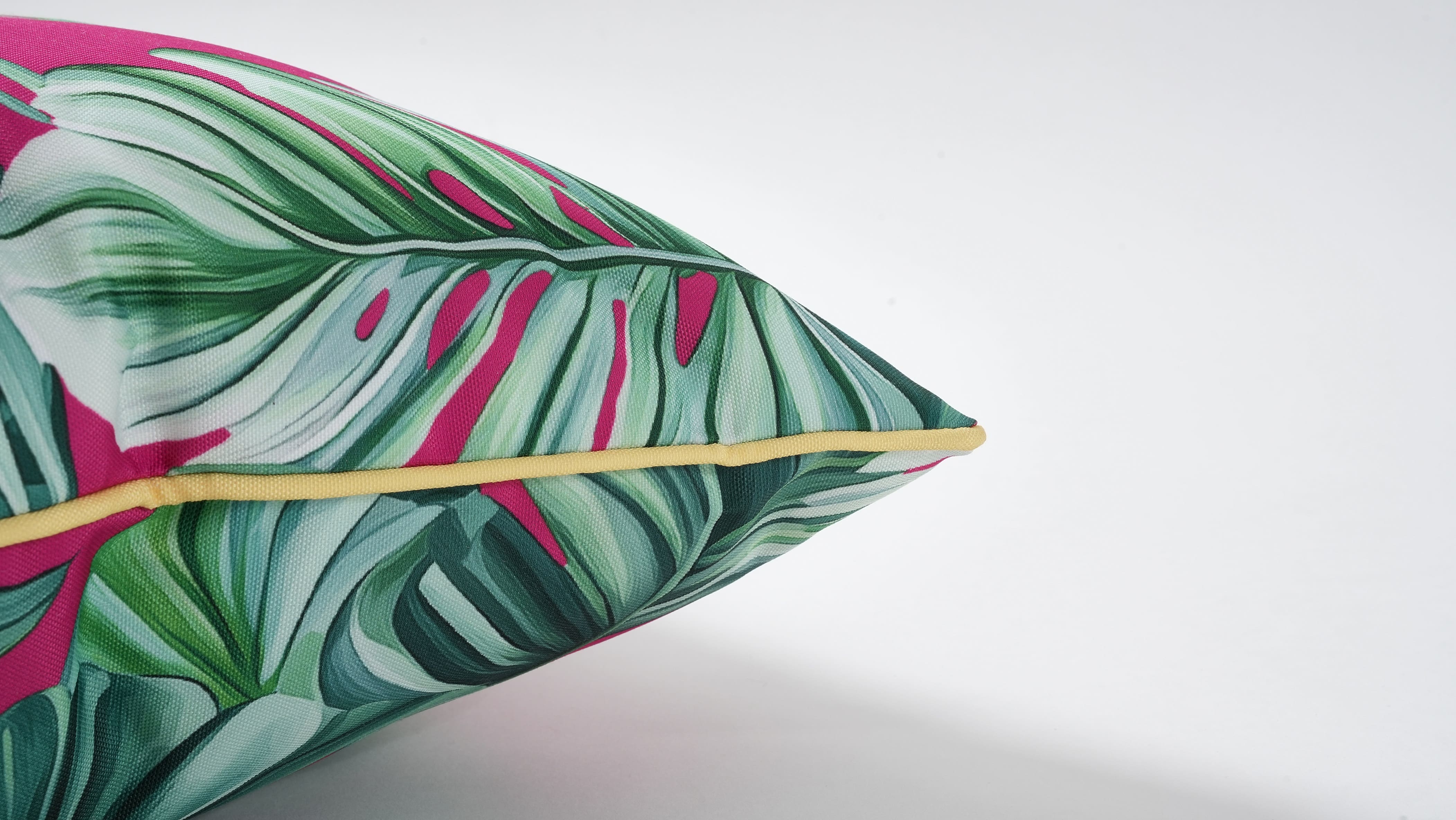 18" Pink Monstera Leaf Pillow by Ashland®