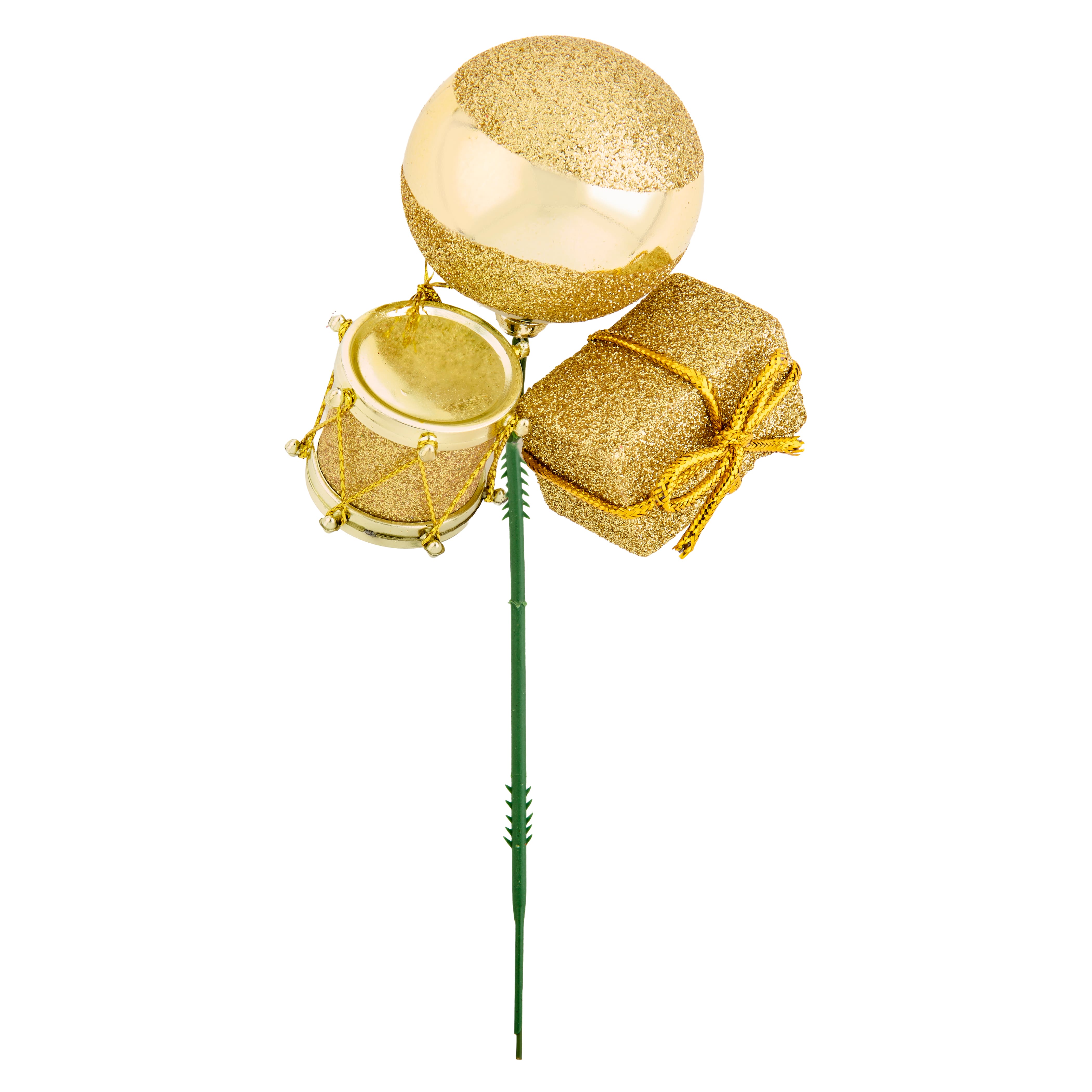 Worth Imports 9" Gift Ball Drum Christmas Picks