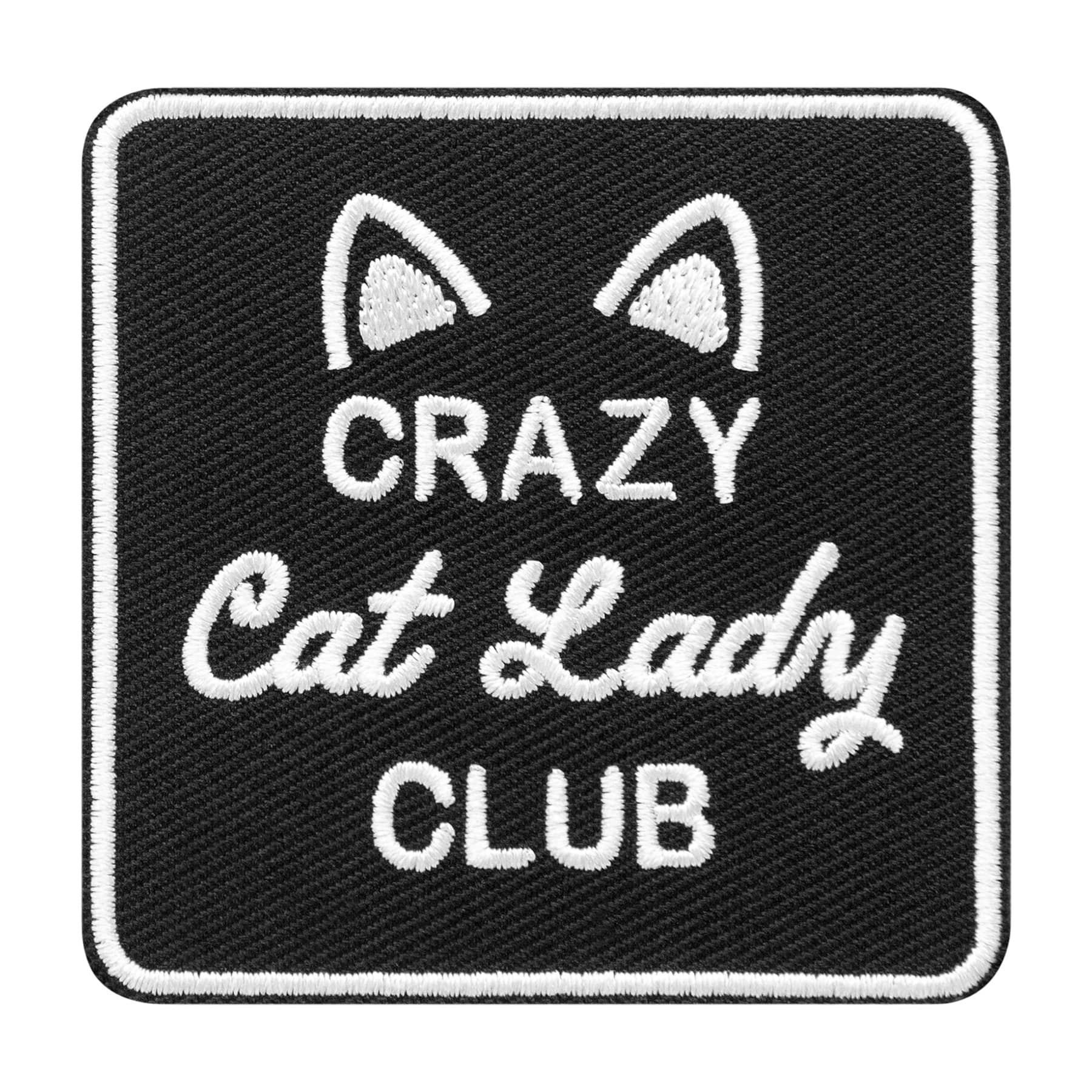 Crazy Cat Lady Club Embroidered Iron-On & Adhesive Patch by Make Market®