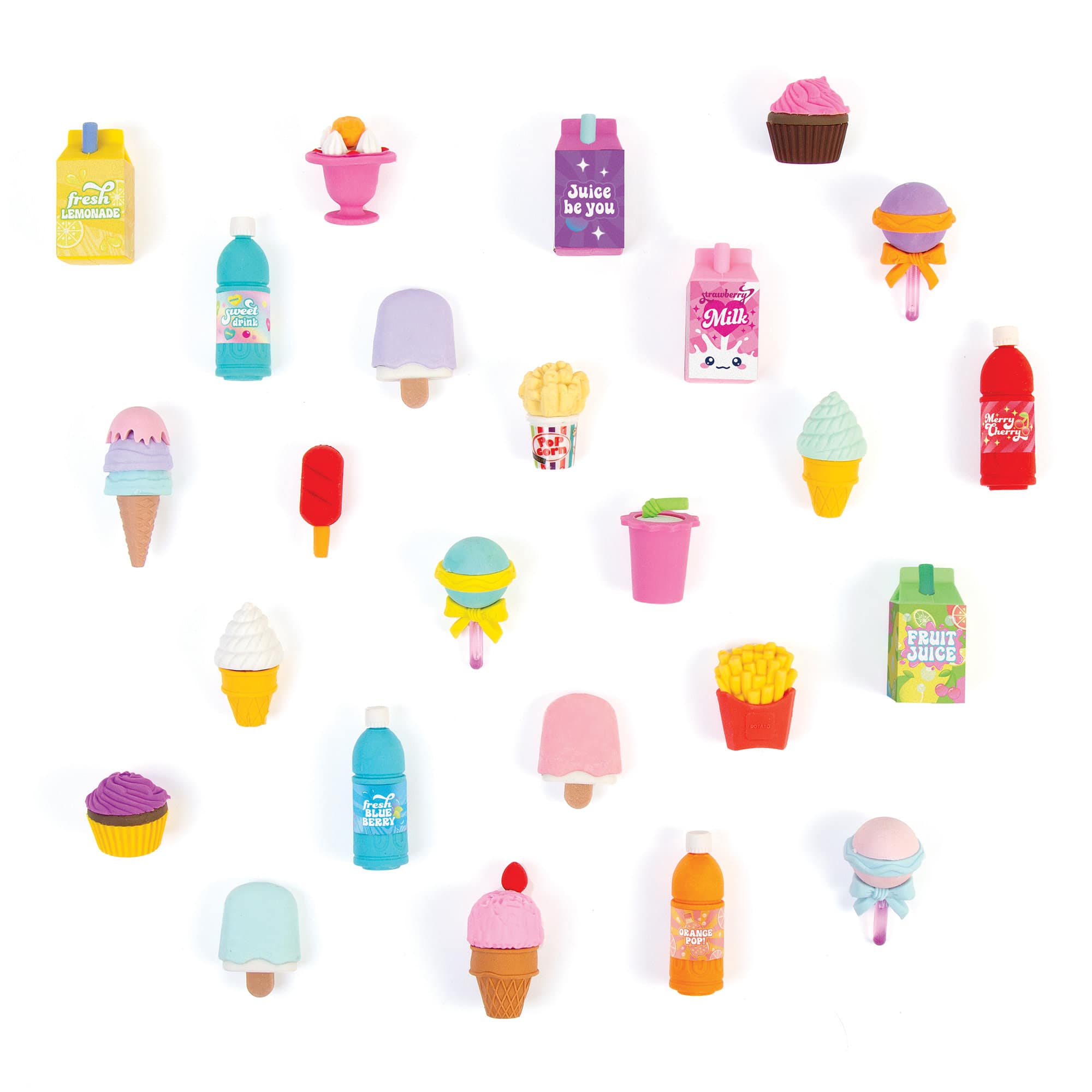 Make It Real™ 3C4G Snacks 'N Sweets Puzzle Eraser Set