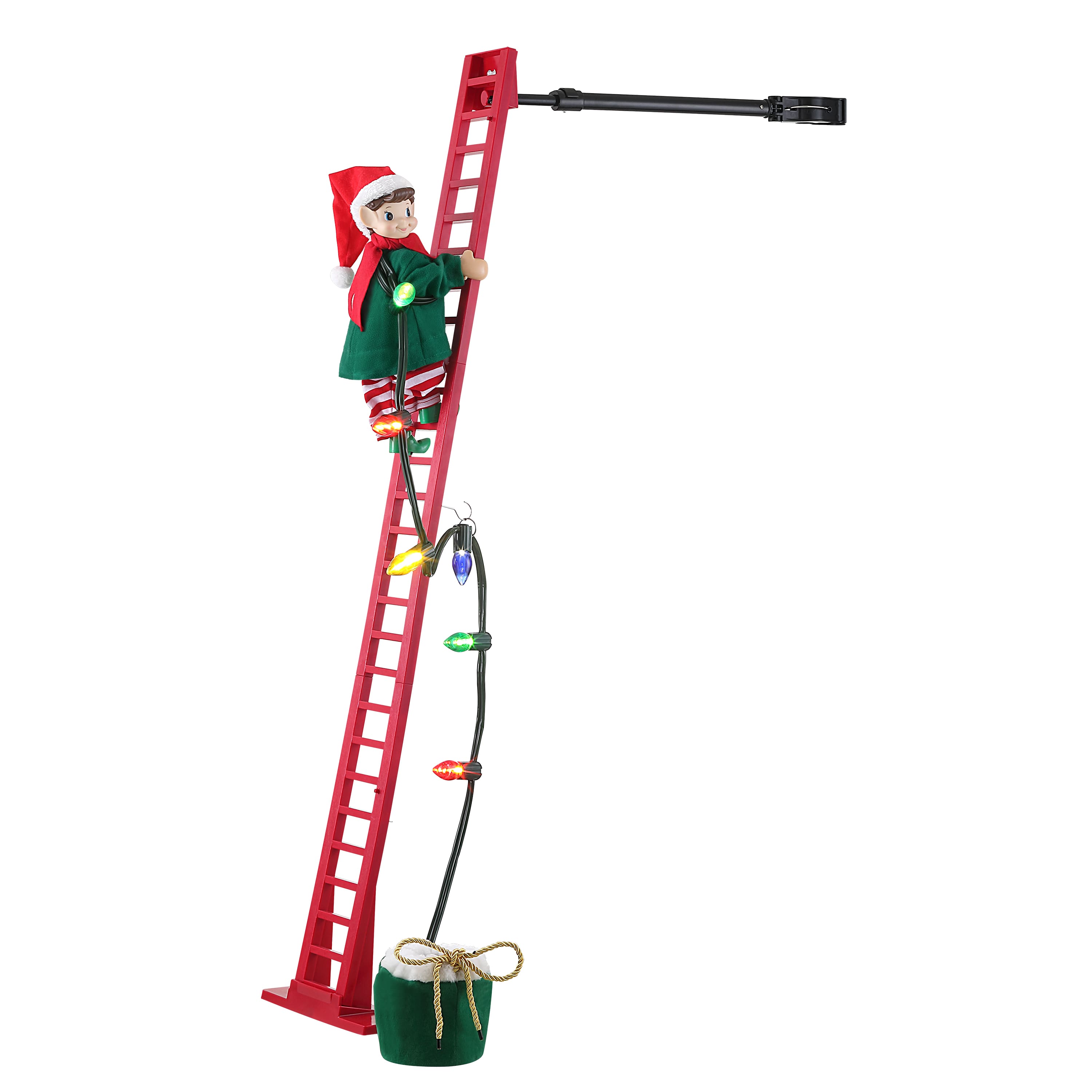 Mr. Christmas 43" Animated Ladder Climbing Elf