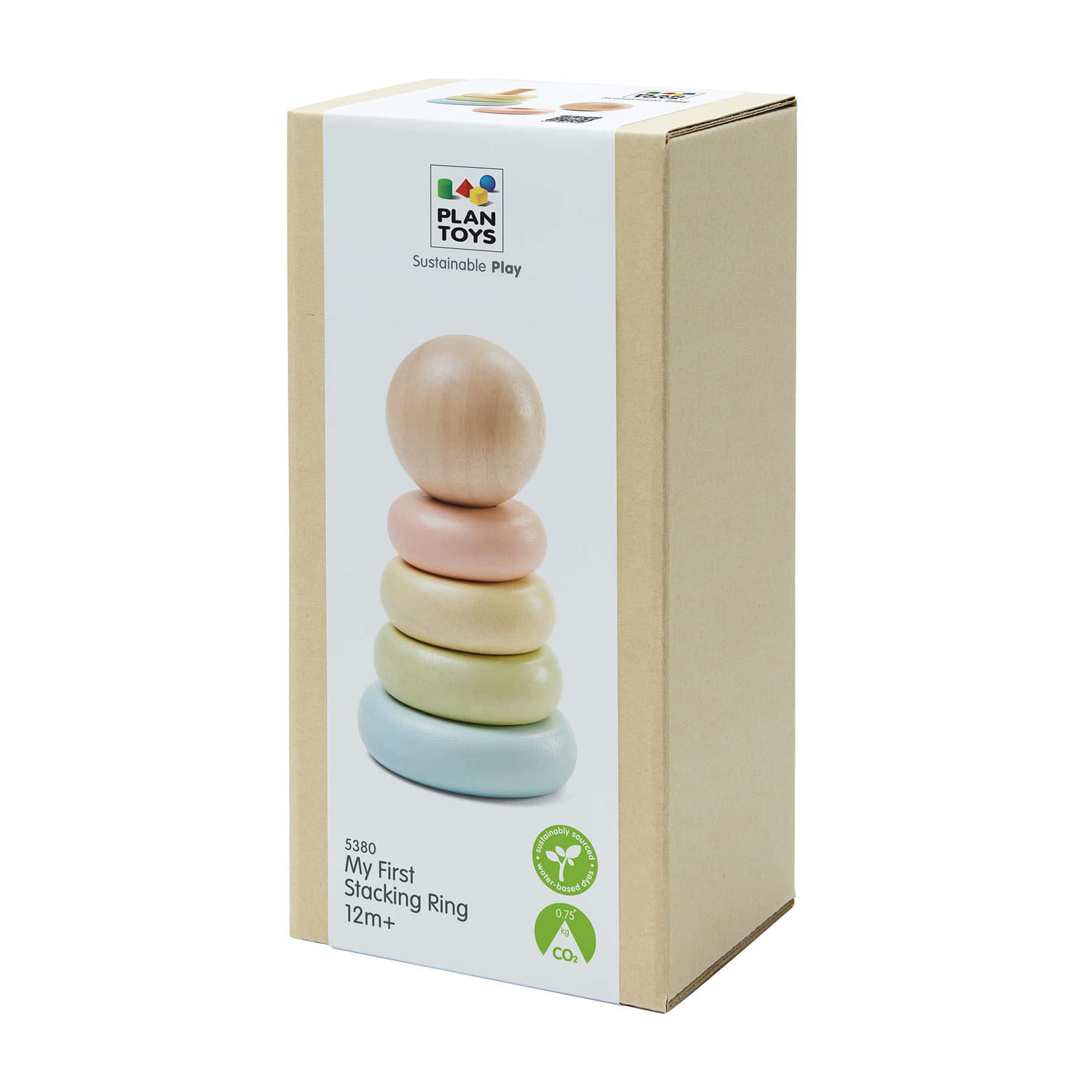 PlanToys Pastel First Stacking Ring Baby Toy Set