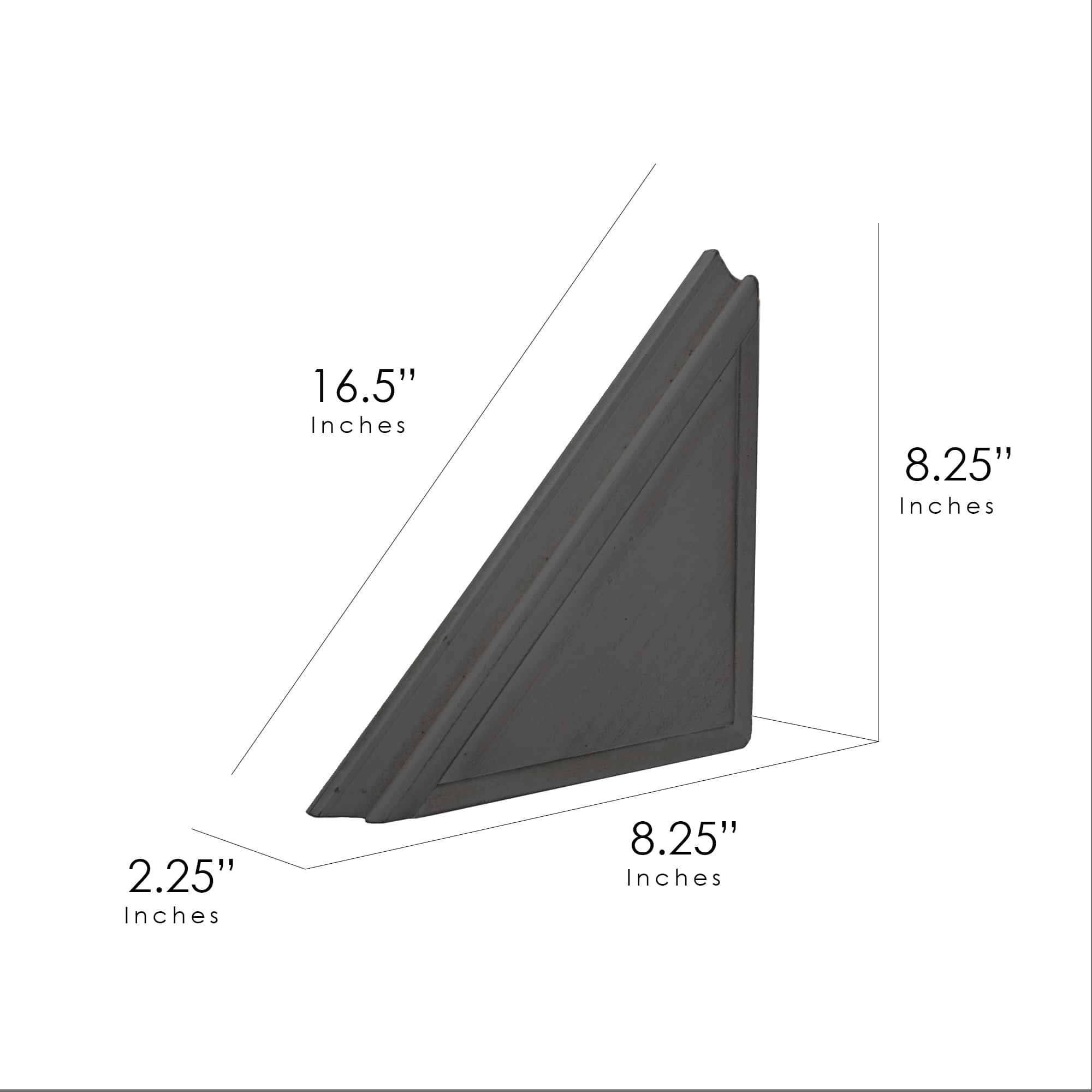 Beveled Floating Corner Shelves Set