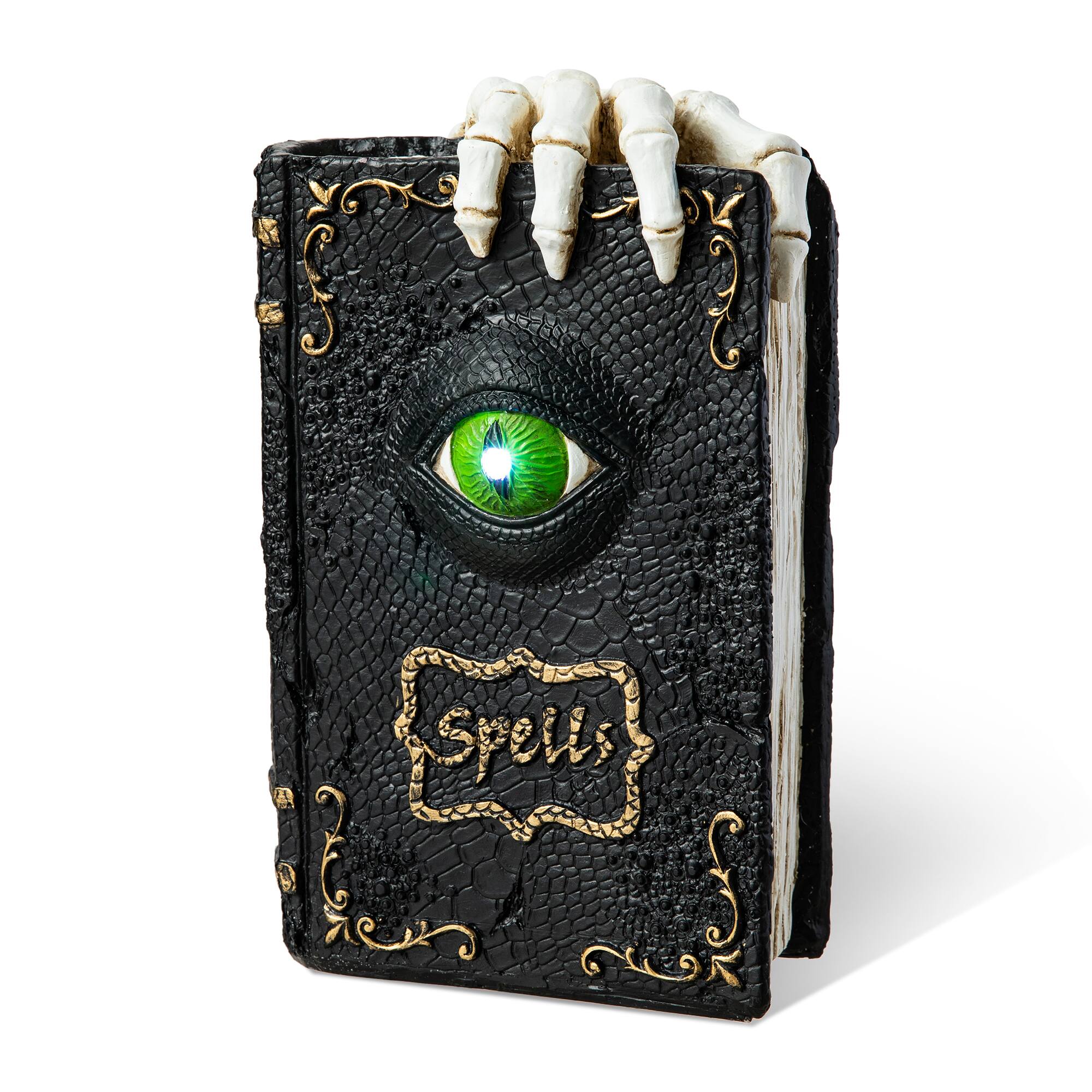 Glitzhome® 8" Lighted Halloween Ghostbuster Book