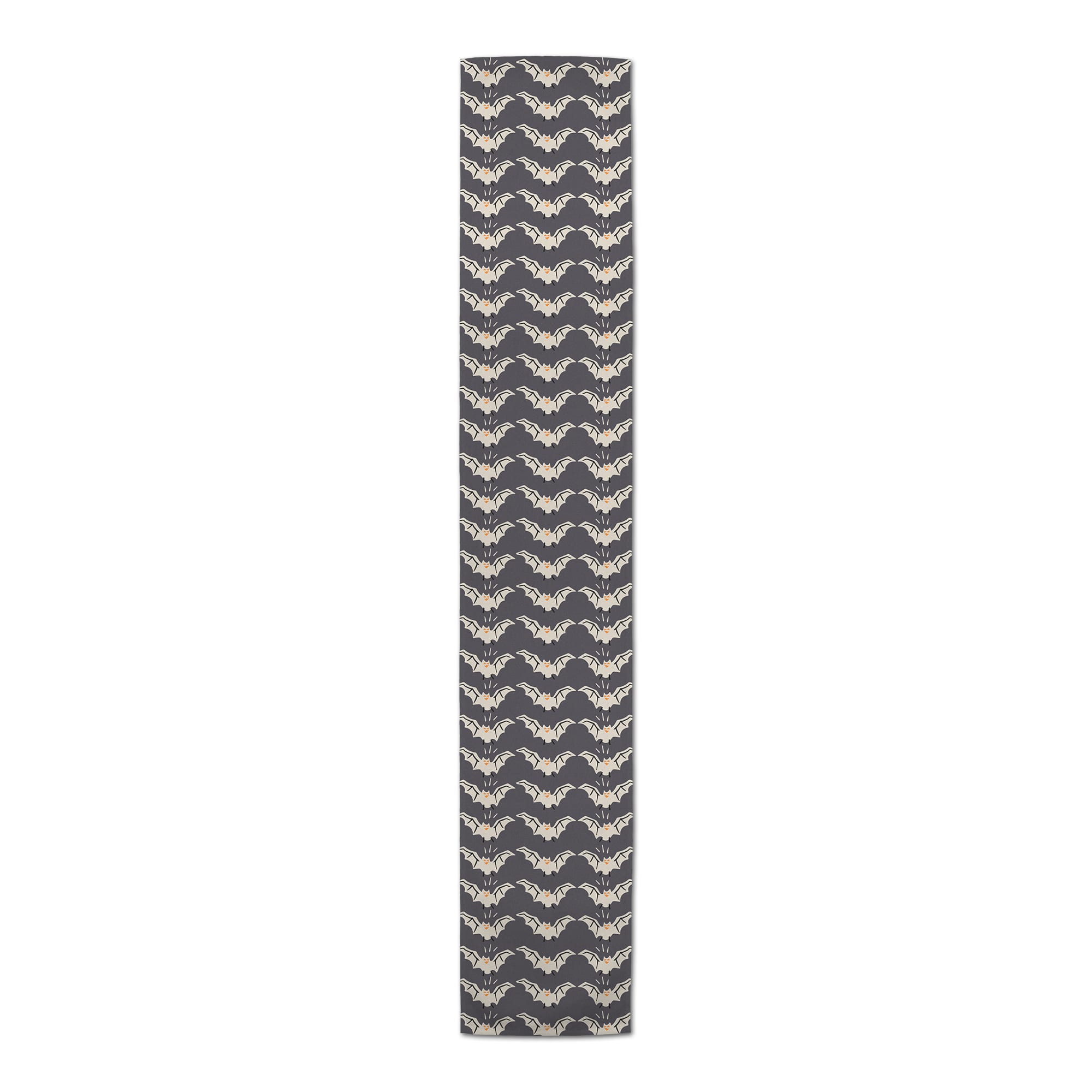 72" Cute White Bats Table Runner