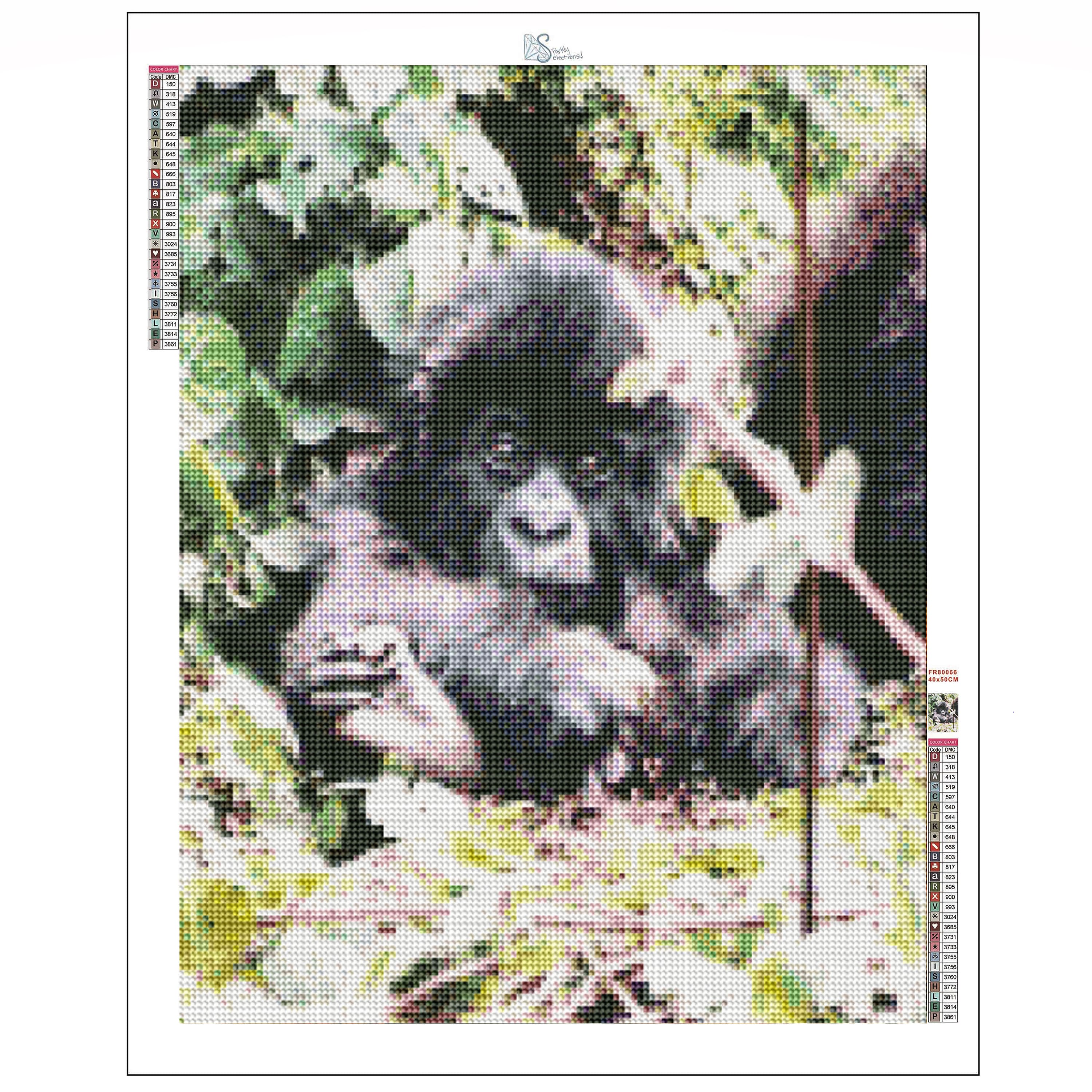 Sparkly Selections Baby Gorilla in Volcanoes 40cm x 50cm Diamond Painting Kit, Round Diamonds