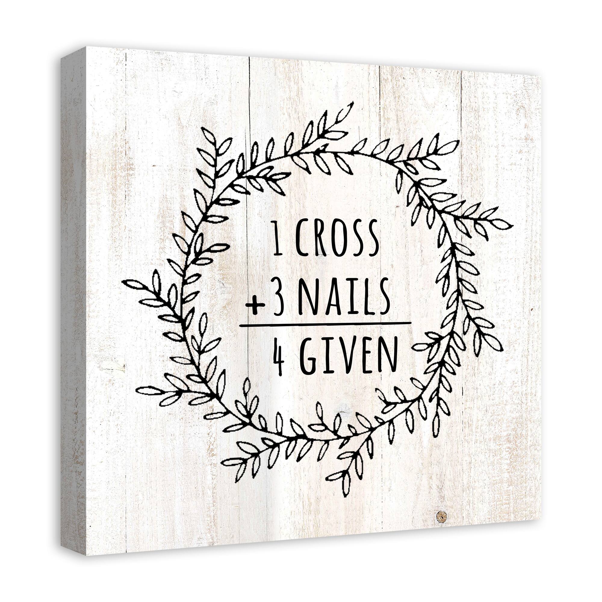 Easter Math Wreath Canvas Wall Art