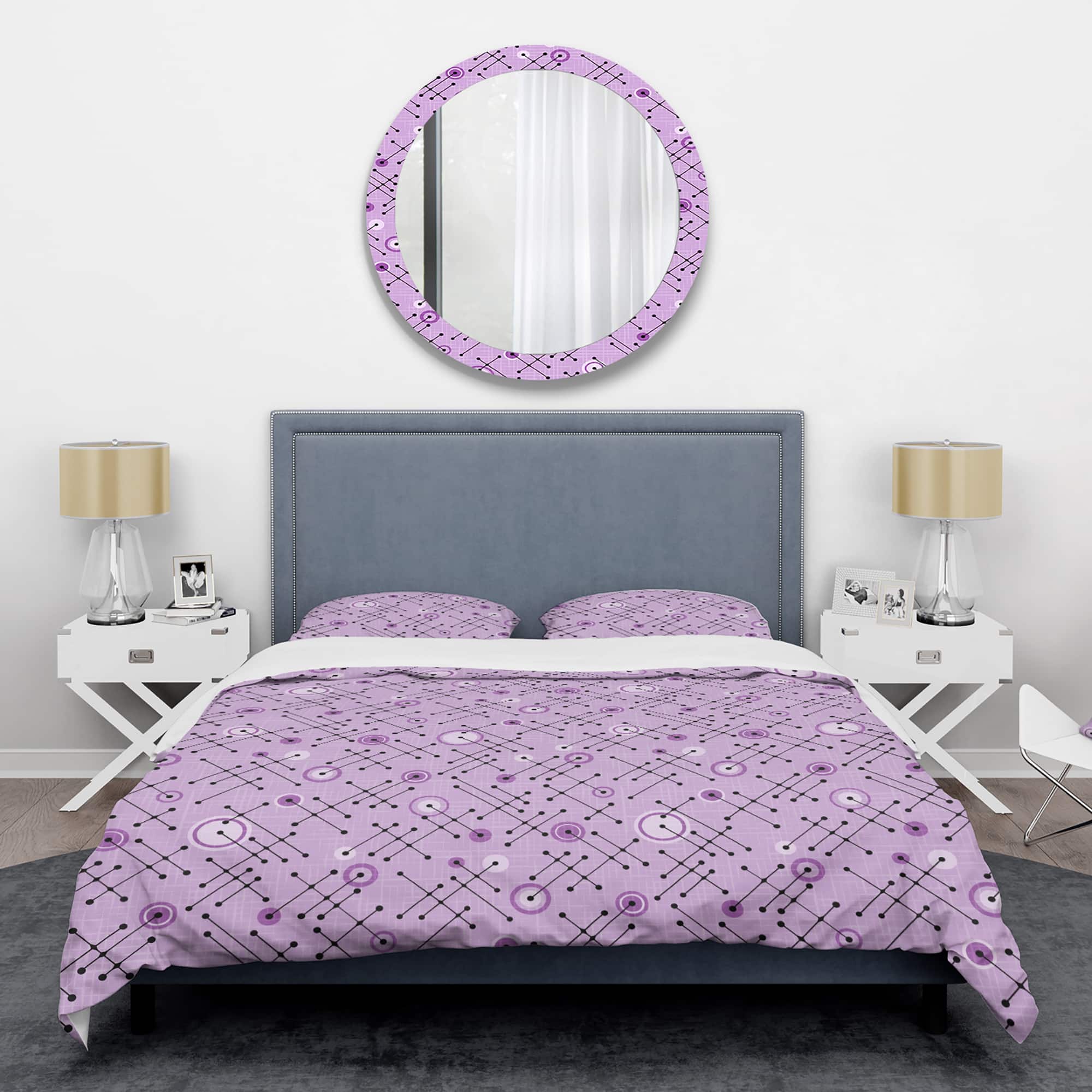 Designart '1950 Retro Pattern III' Mid-Century Duvet Cover Set