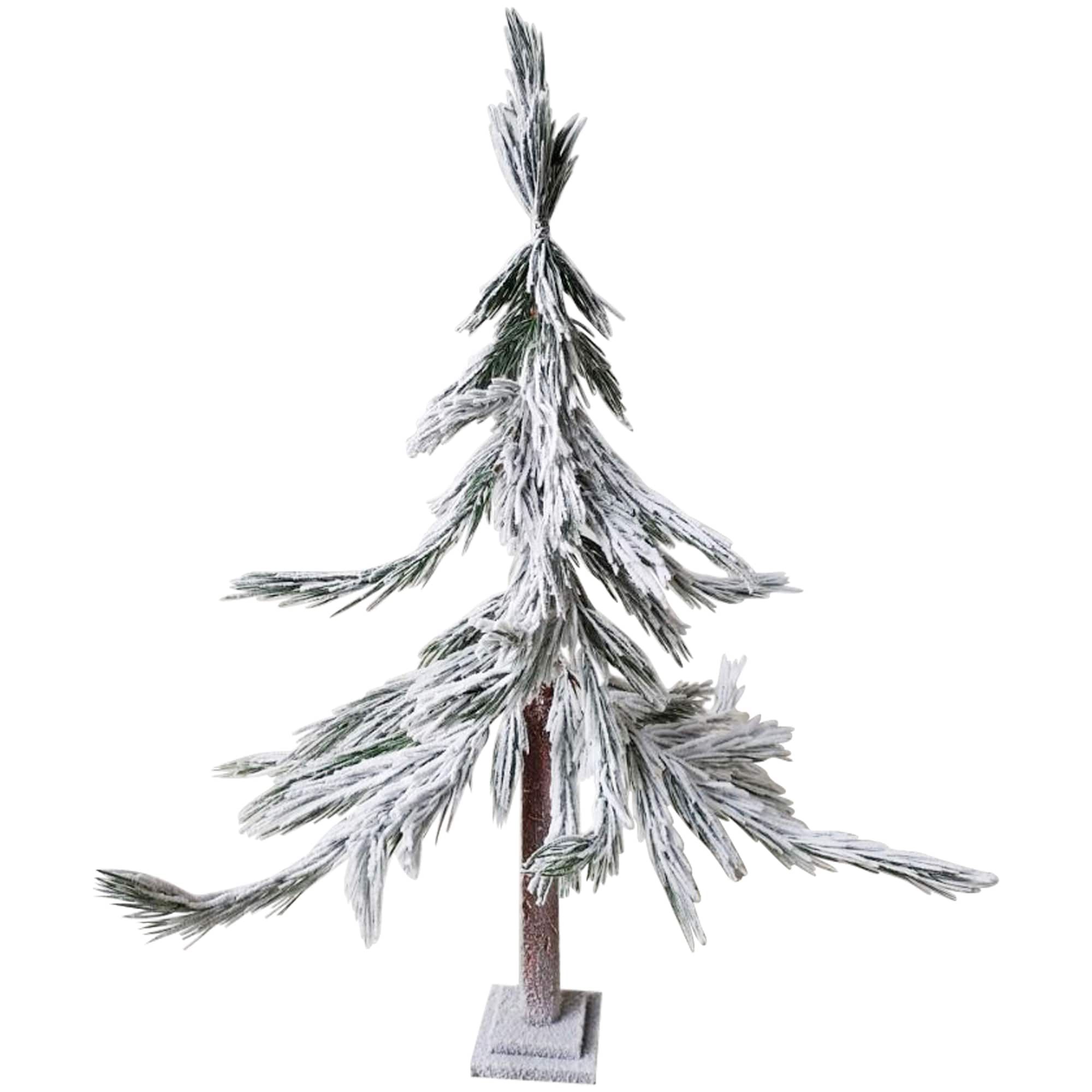 Northlight 4ft. Unlit Heavily Flocked Pine Sprig Artificial Christmas Tree