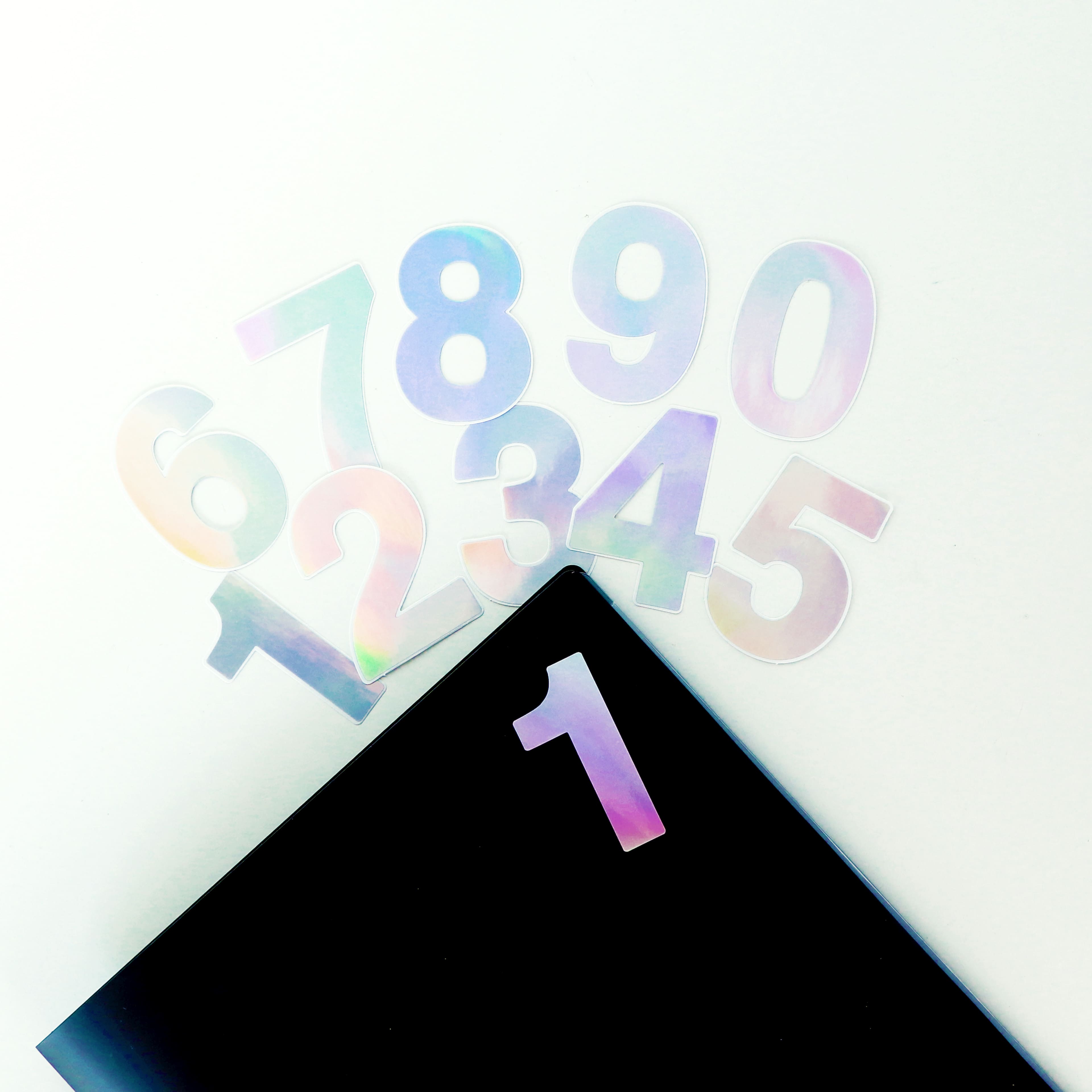 Holographic Numbers Vinyl Stickers by Recollections™