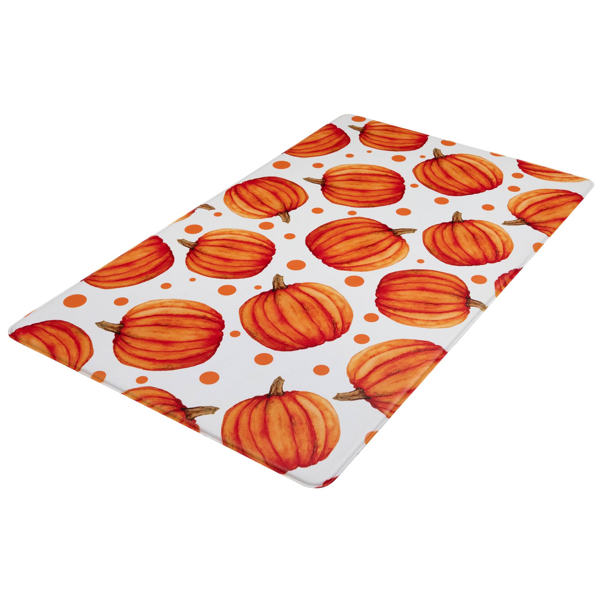 Northlight 17.75" x 29.5" Pumpkins Fall Harvest Kitchen Comfort Anti-Fatigue Floor Mat