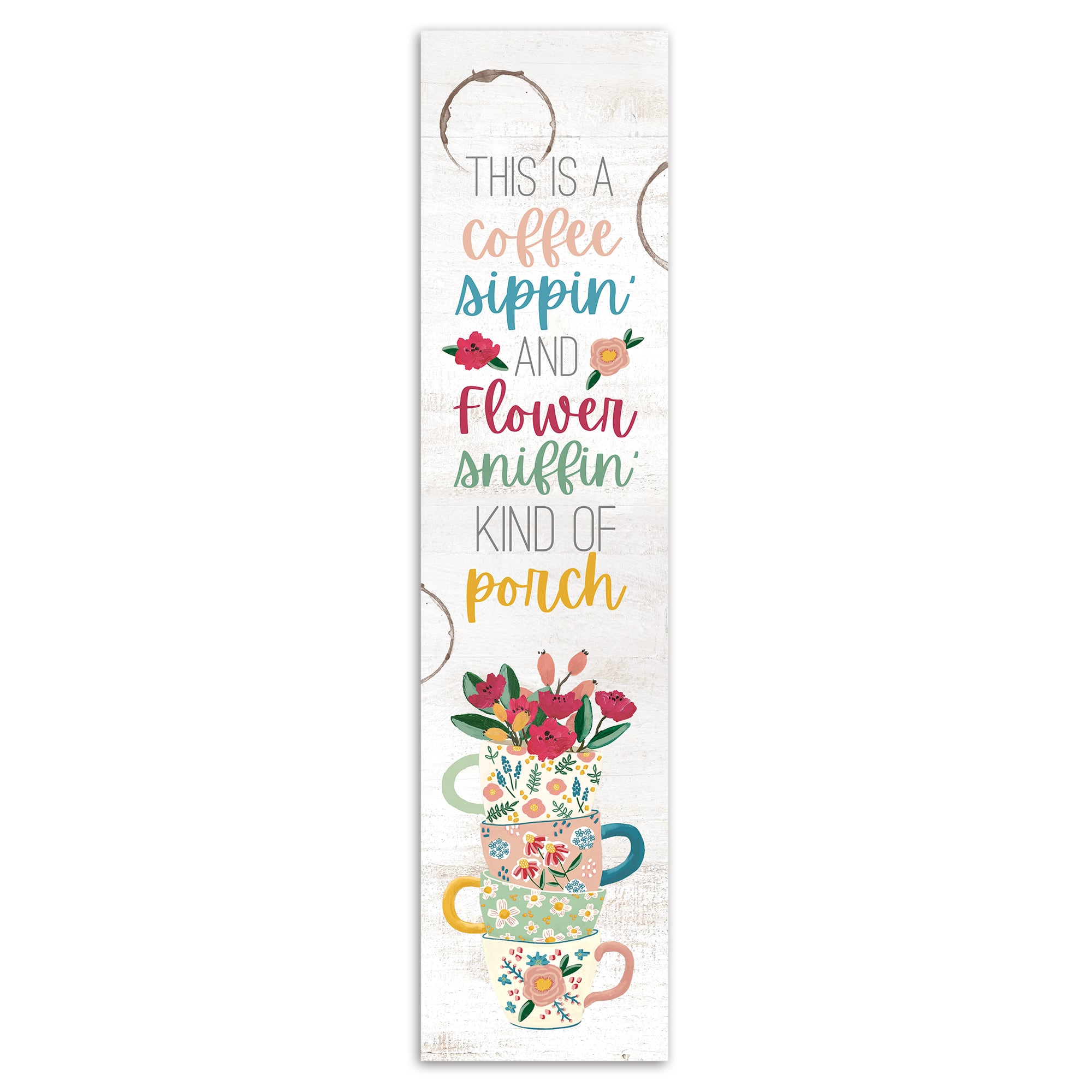 47" Coffee Sipping & Flower Sniffing Porch Leaner