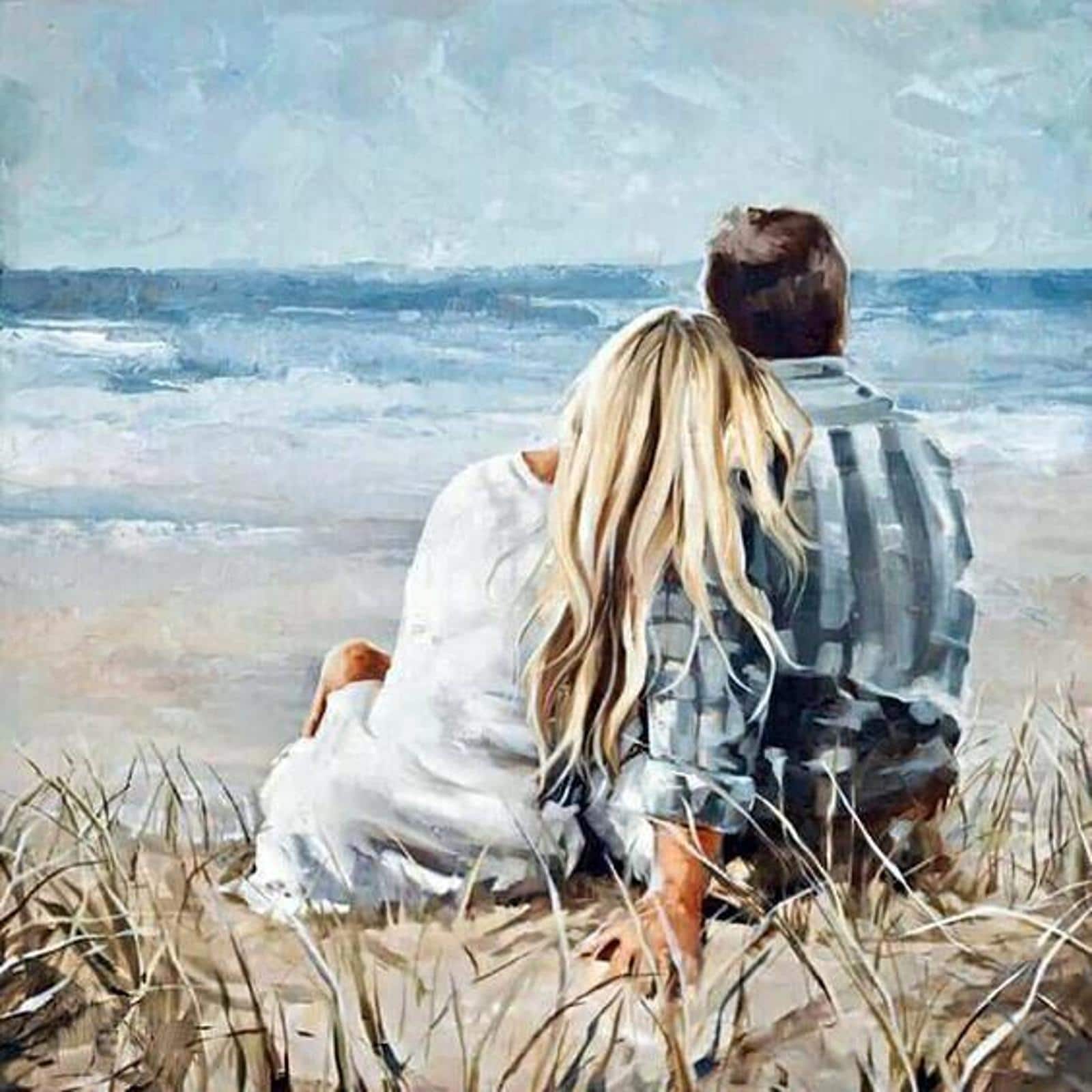 Wizardi Diamond Painting Kit On The Sea Coast