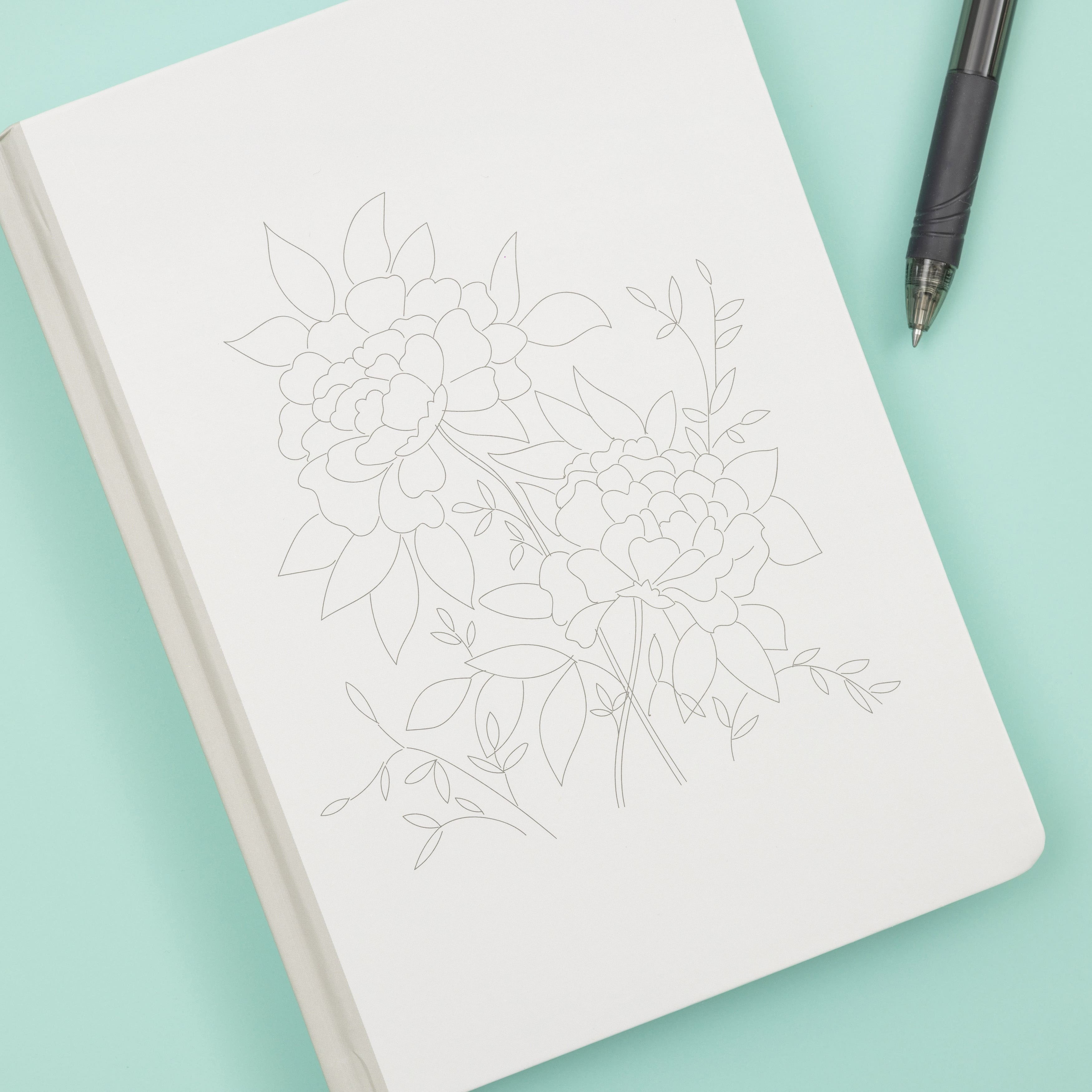 American Crafts™ 6" x 8.25" Linework Dot Grid Perfect Point Bound Planner, 120 Sheets