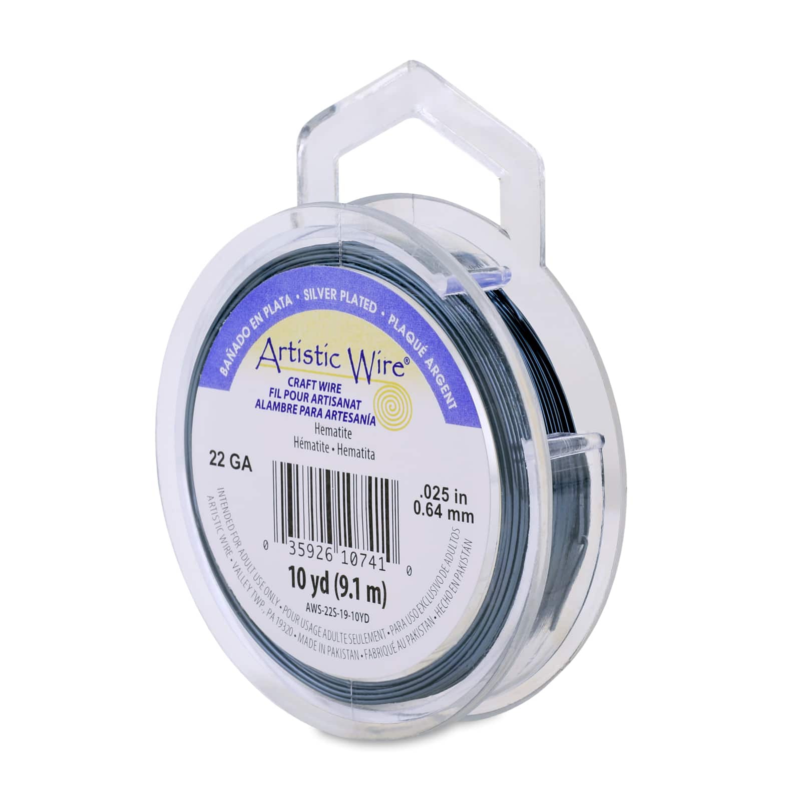 Artistic Wire® 22 Gauge Silver Plated Tarnish Resistant Colored Copper Craft Wire, 10yd.