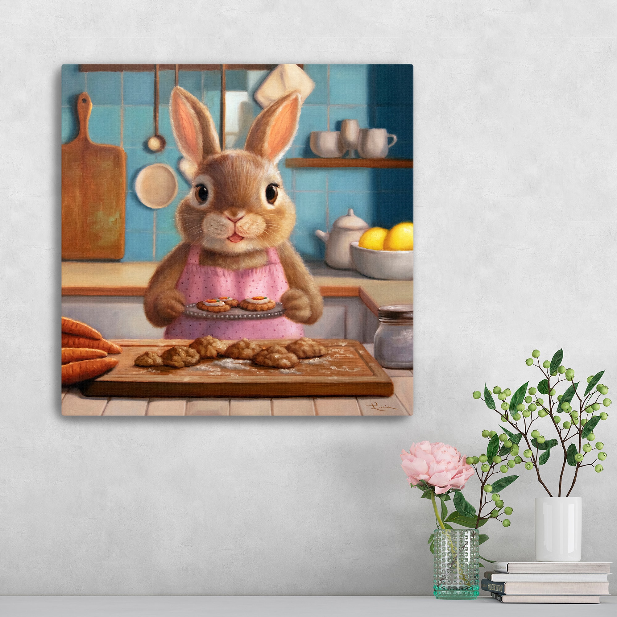Lumaprints Mrs. Bunny Bakewell Canvas Giclée Art