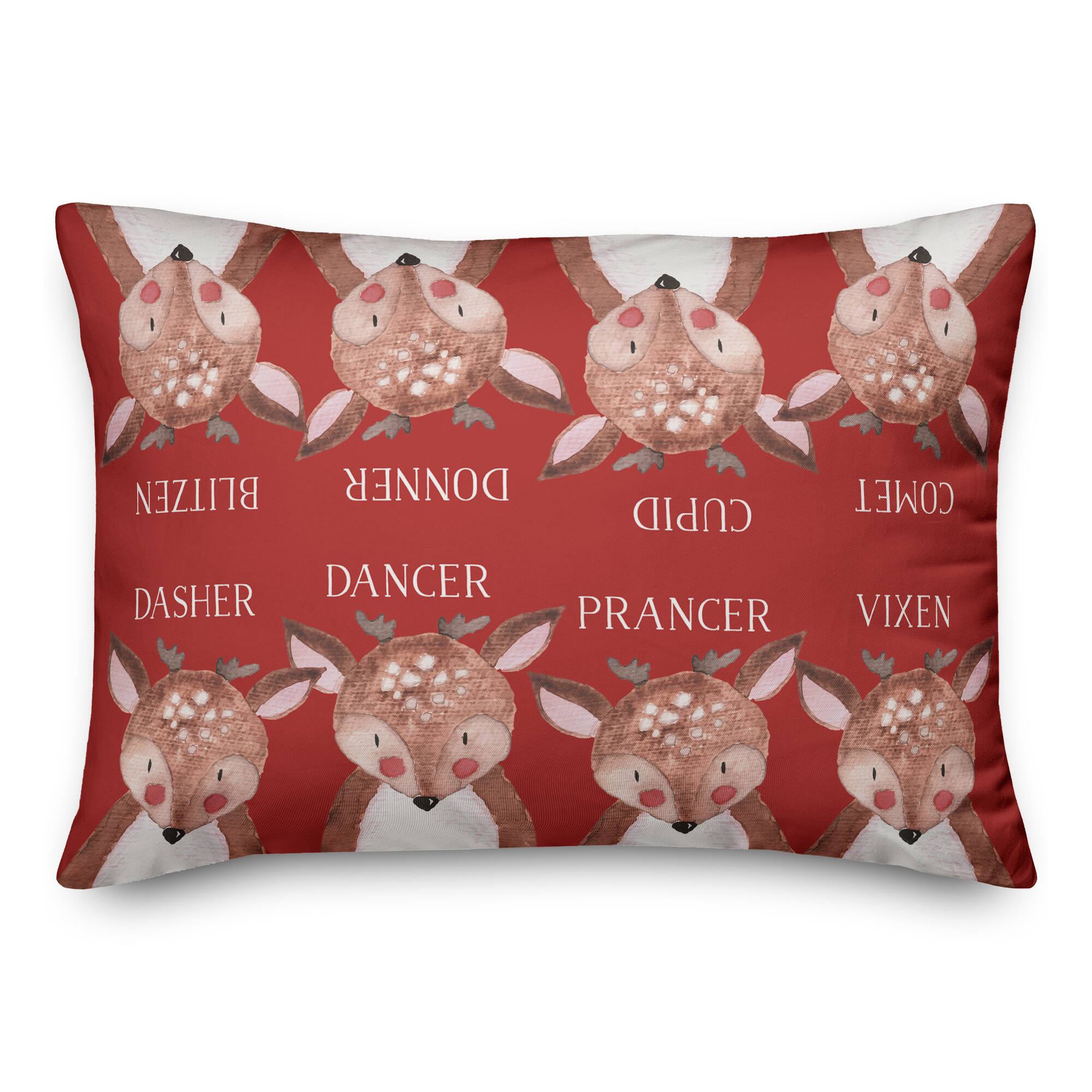 Reindeer Pals Indoor/Outdoor Pillow