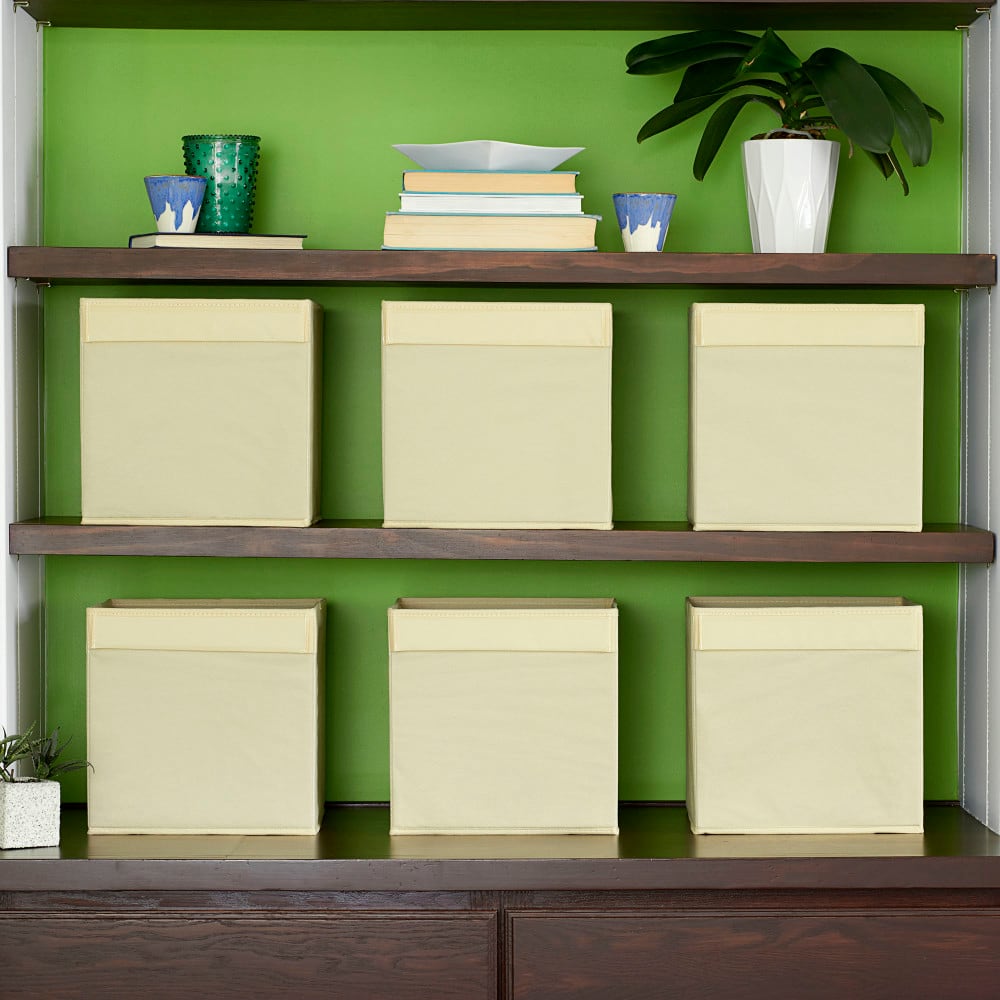 Household Essentials 11" Storage Cubes with Lip Handles, 6ct.