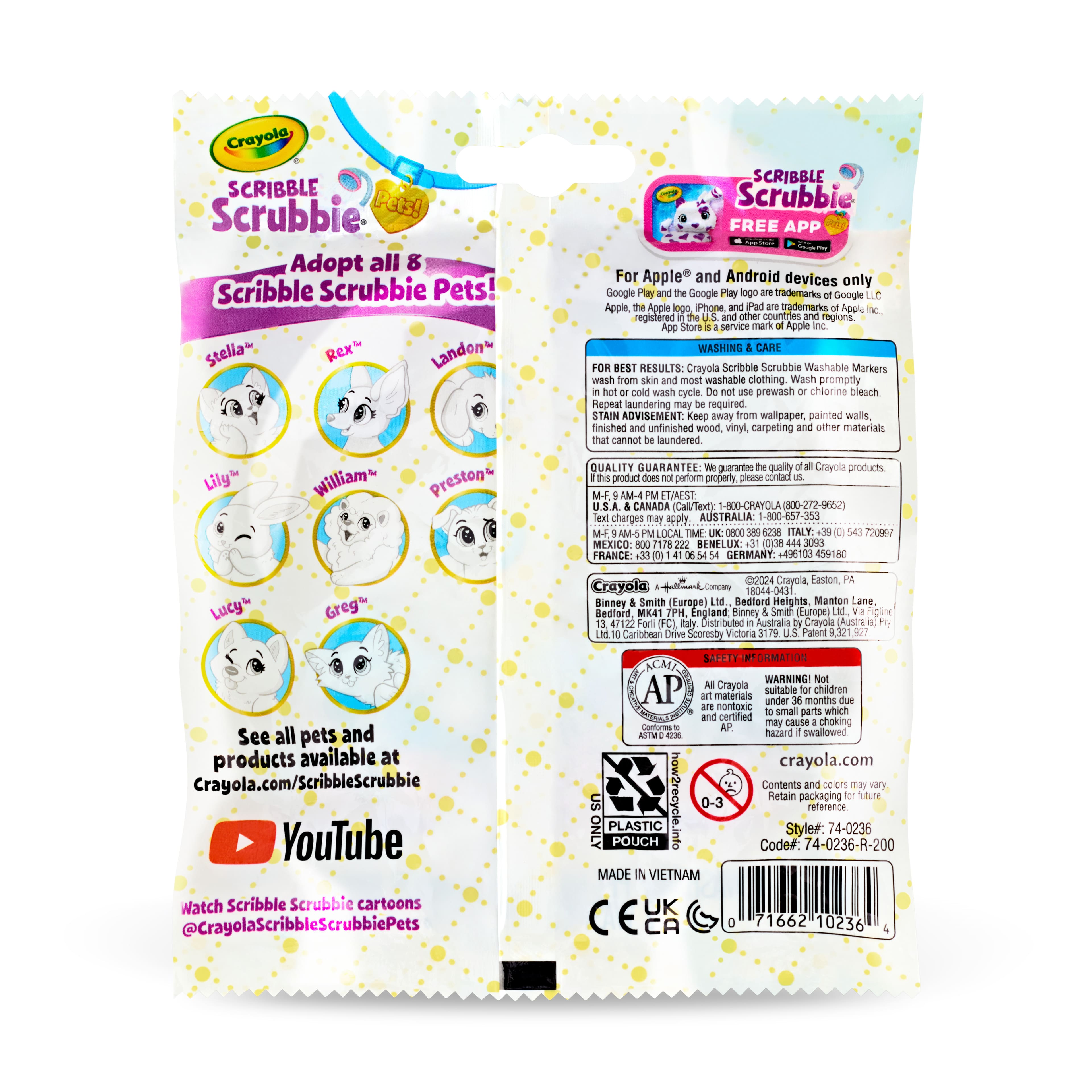 Crayola® Scribble Scrubbie® New Pet Blind Pack