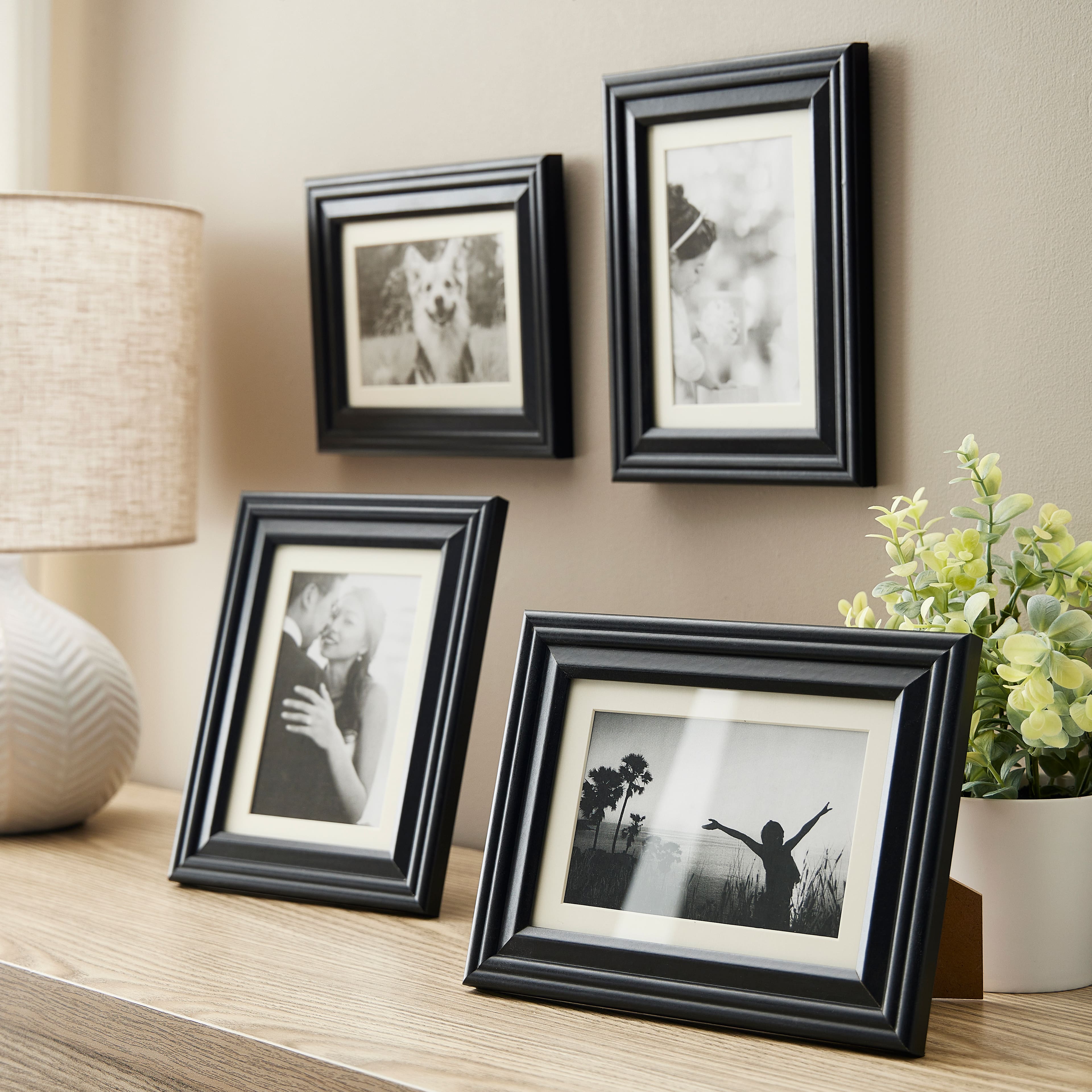 8 Packs: 5 ct. (40 total) Black 4" x 6" Frame with Mat, Lifestyles by Studio Decor®