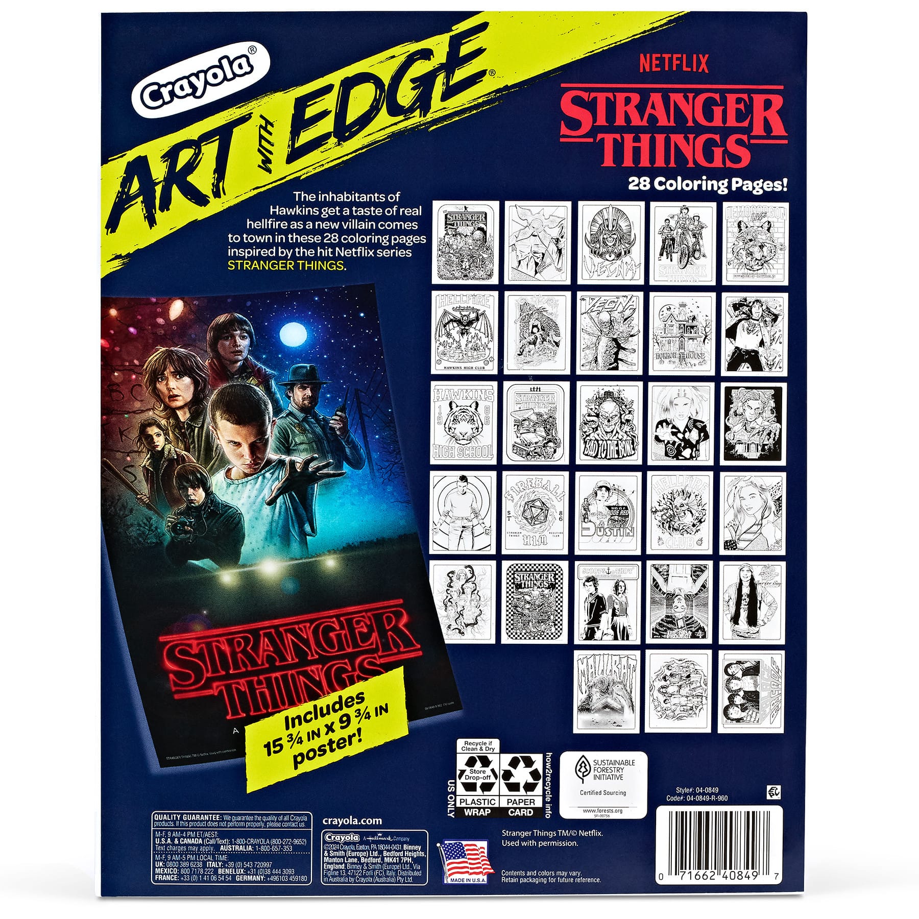 Crayola® Art with Edge Stranger Things Coloring Book, 2ct.