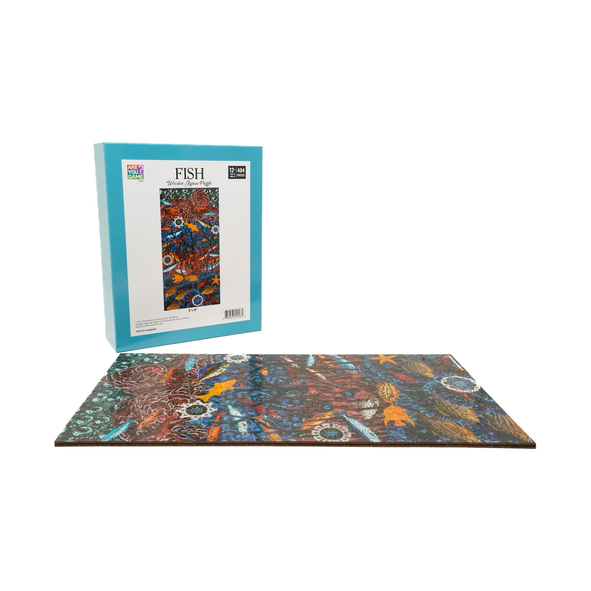 Wooden Jigsaw Puzzle - Fish: 404 Pcs