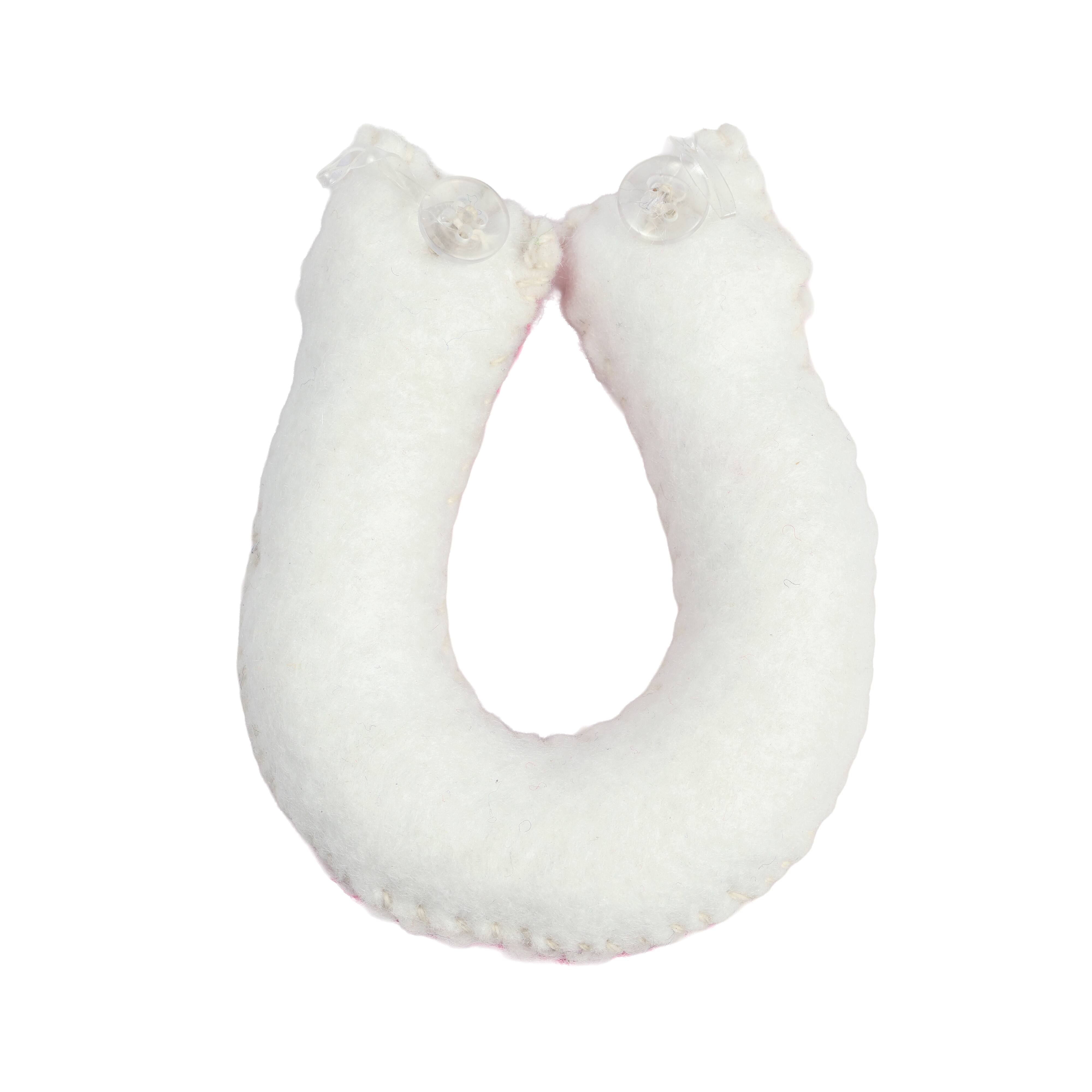 Pink Horseshoe Filled Patch Embellishment by Celebrate It™