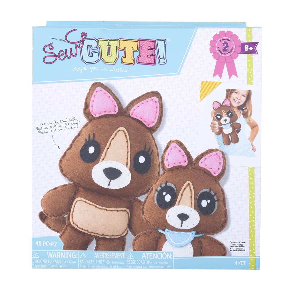 American Crafts™ Kangaroo & Joey Kids Felt Sewing Kit