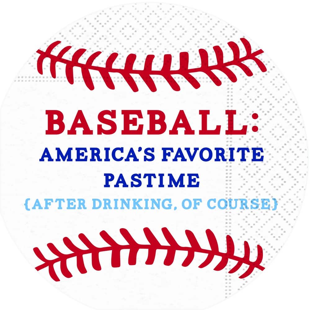JAM Paper America's Favorite Pastime Cocktail Napkins, 32ct.
