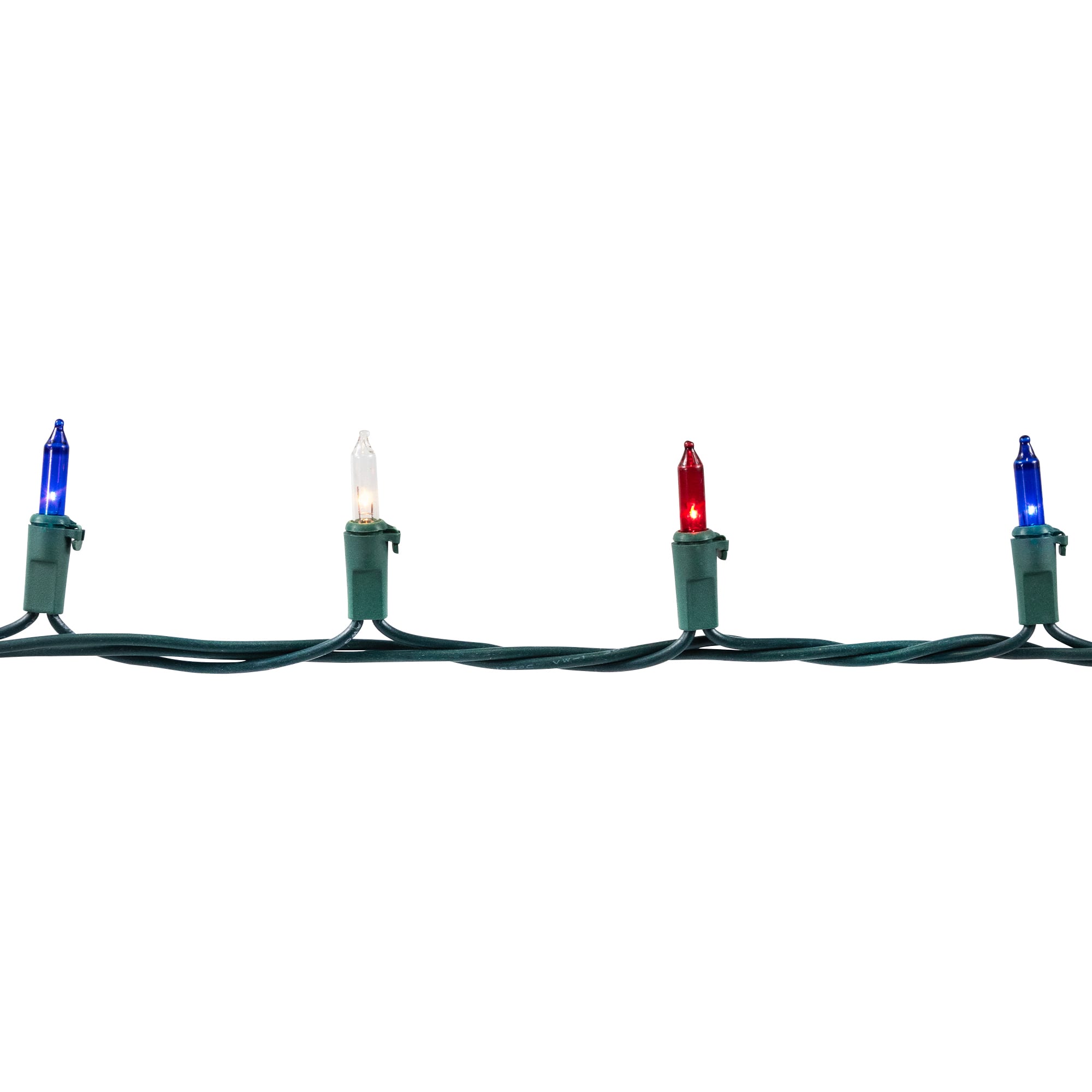 100ct. Red, White & Blue Mini Christmas String Lights