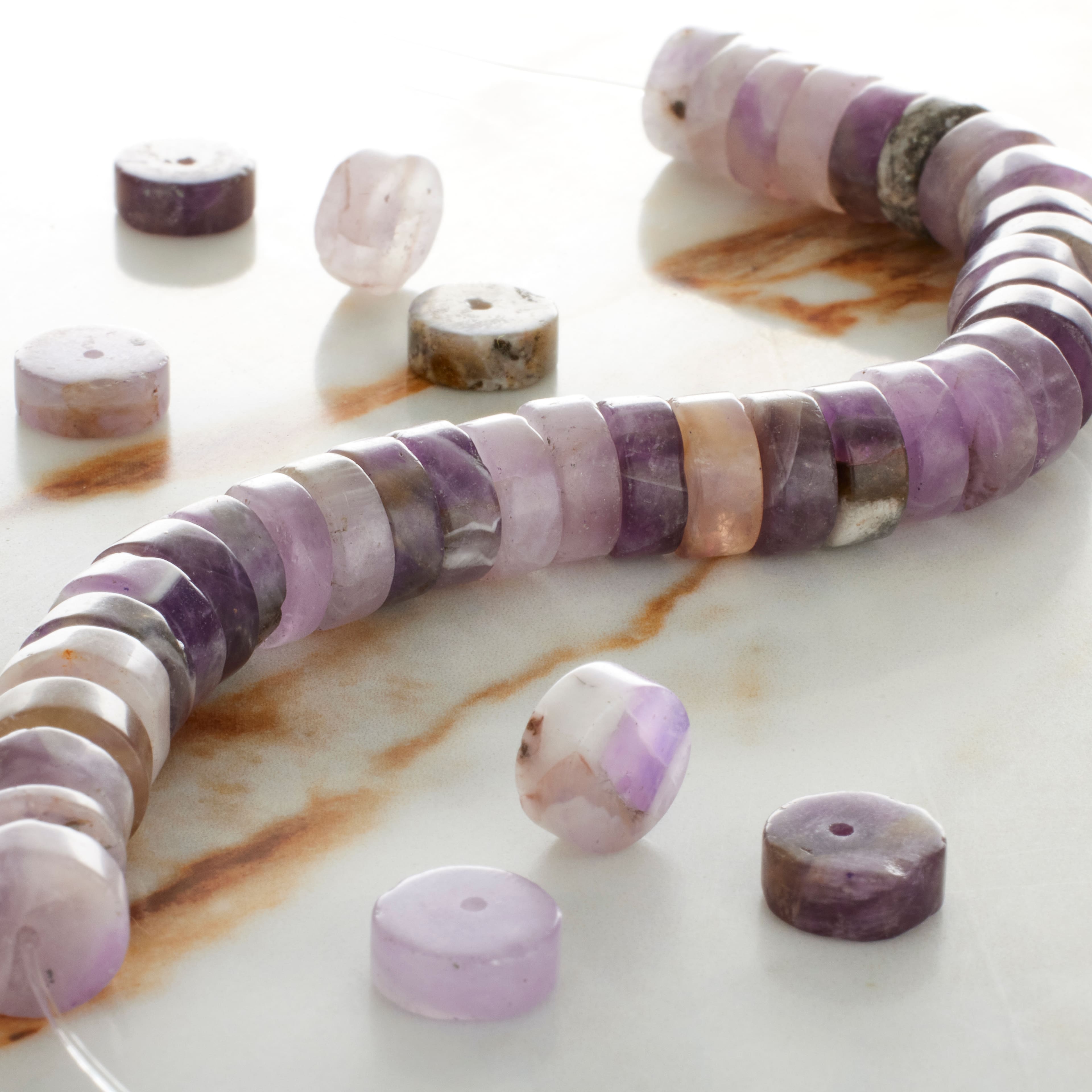 Purple Amethyst Heishi Beads by Bead Landing™
