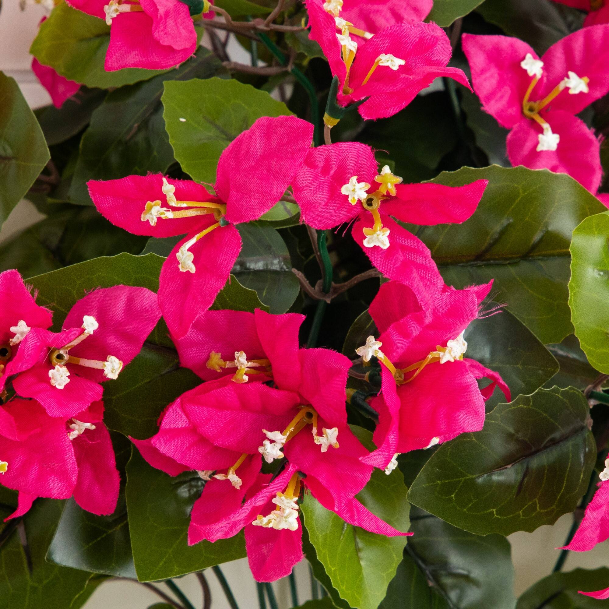 19" UV Resistant Artificial Bougainvillea Bushes, 4ct.