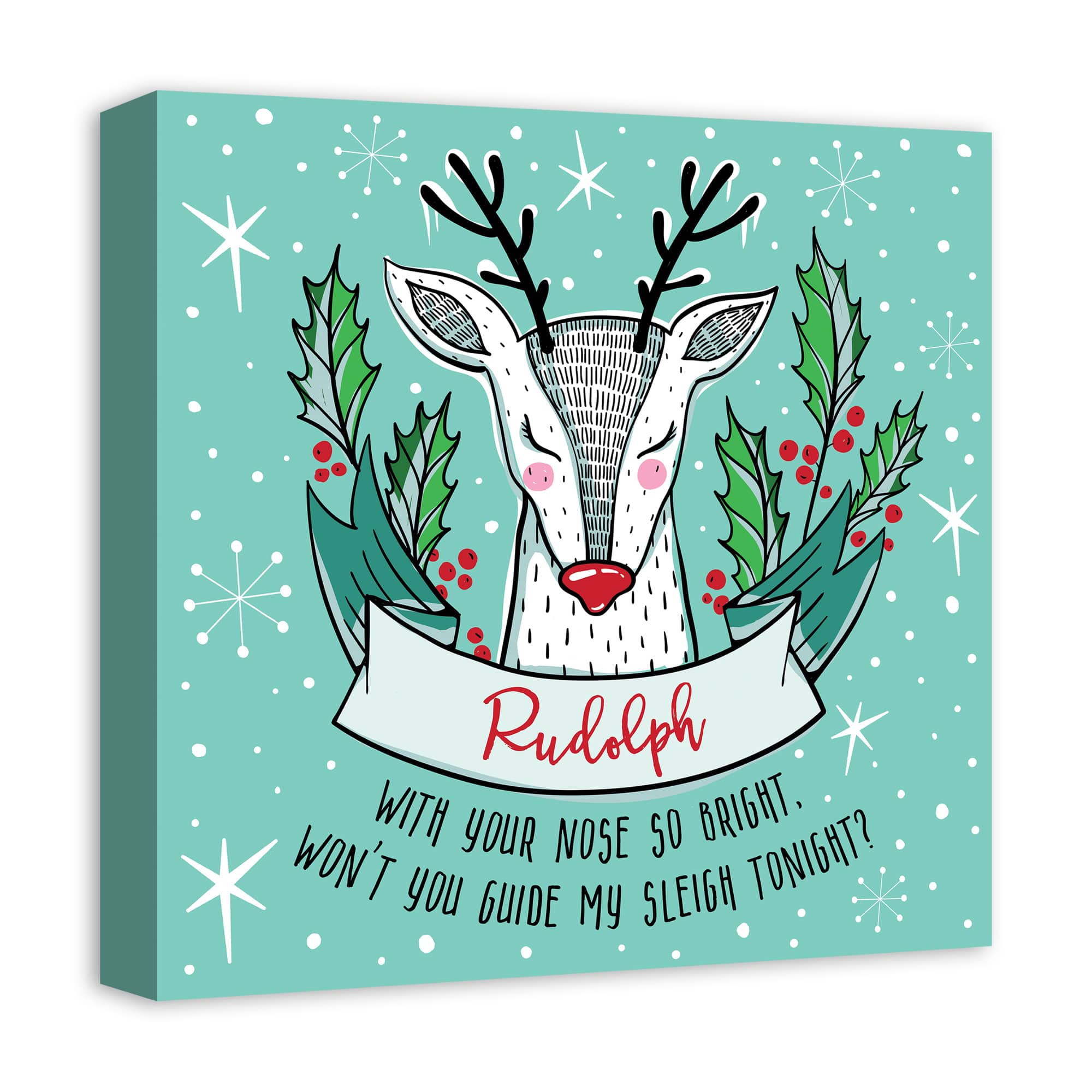 Midcentury Modern Rudolph Canvas Wall Art