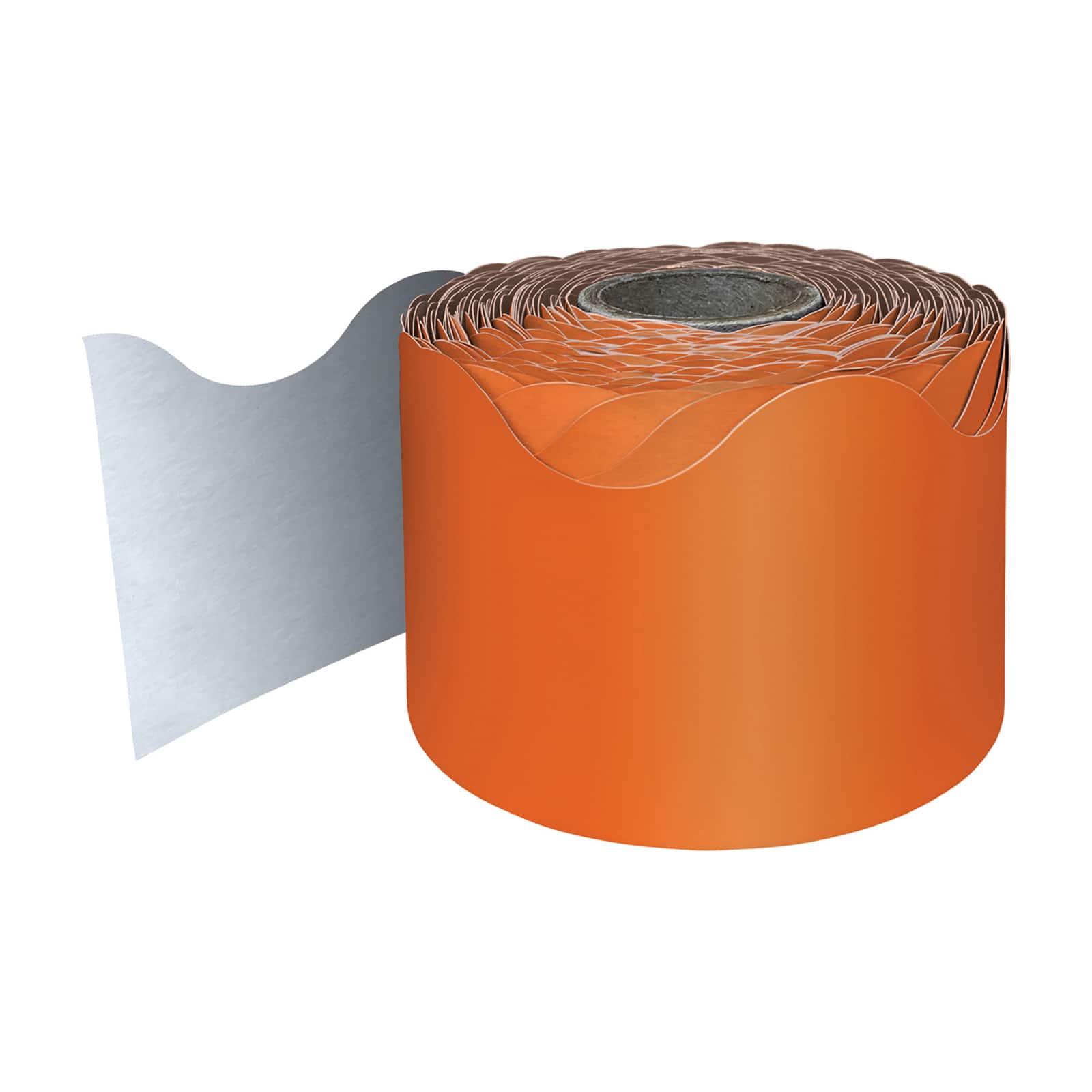 Carson Dellosa® Orange Rolled Scalloped Border, 195ft.
