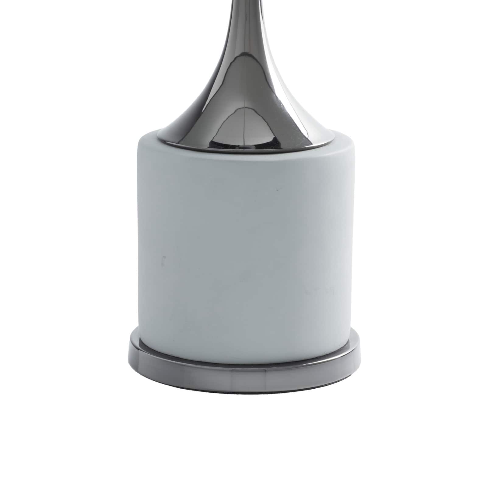 Grey Metal Traditional Table Lamp, 24" x 15" x 15"