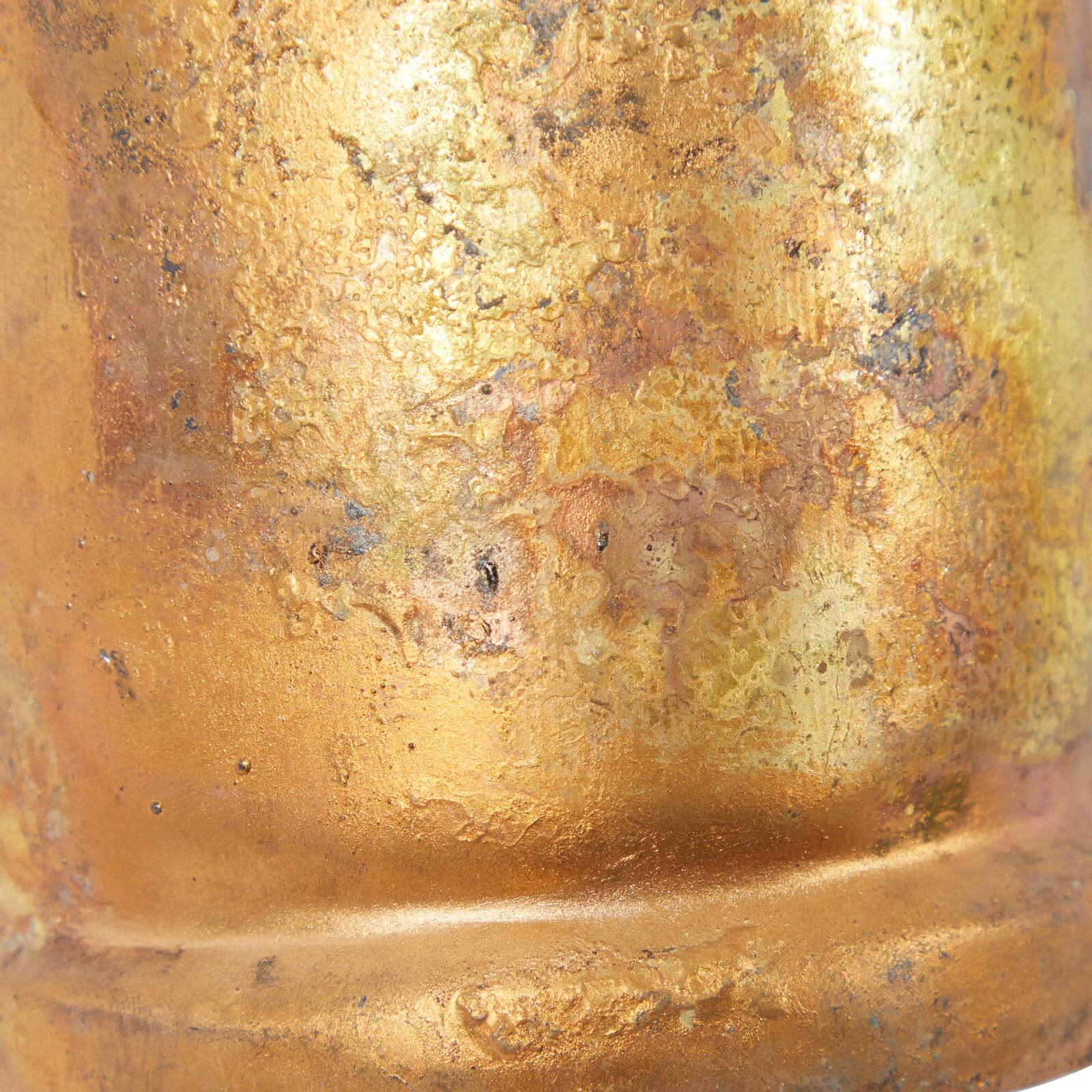 Gold Metal Rustic Decorative Cow Bell, Set of 3" 22", 18", 12"