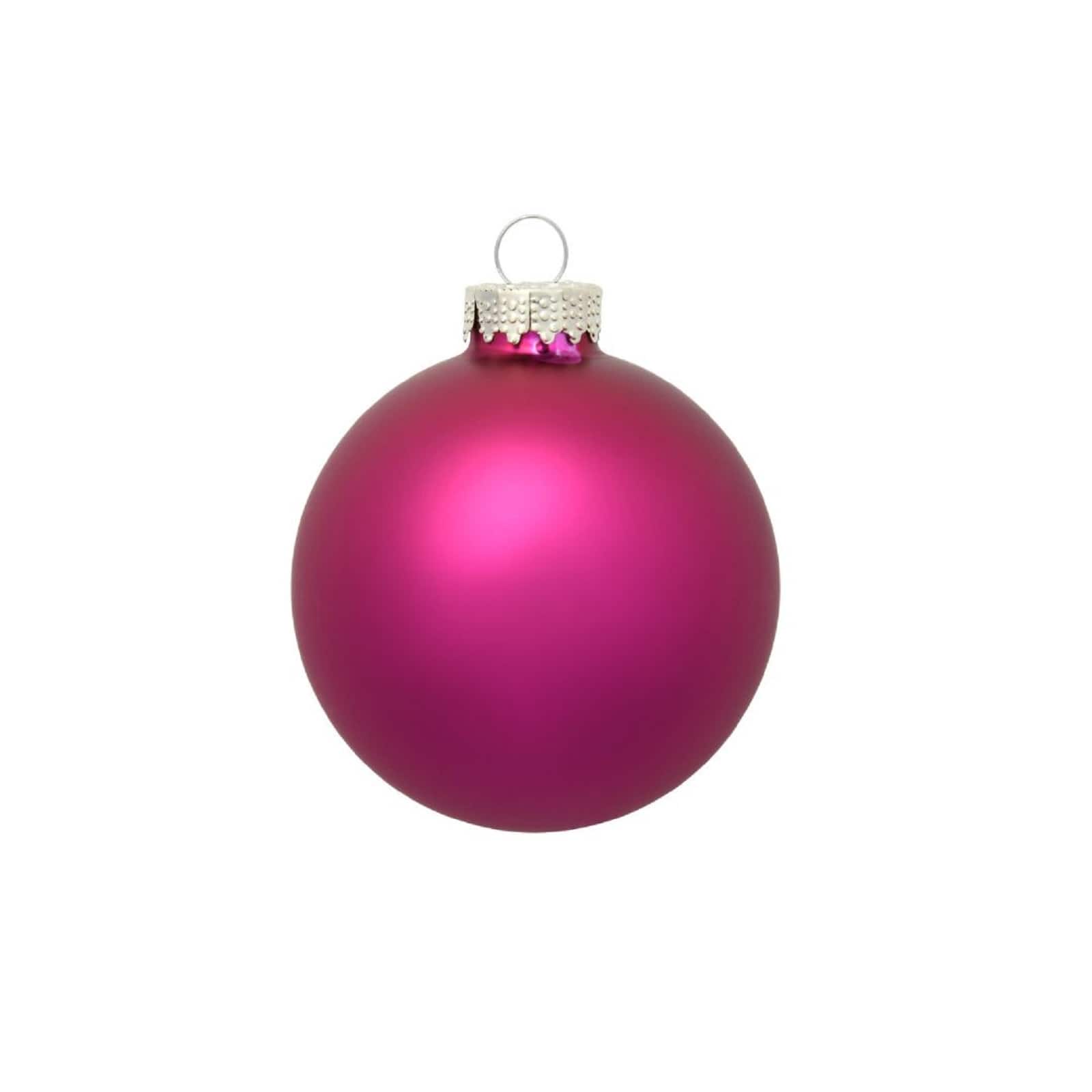 Whitehurst 8ct. 3.25" Matte Glass Ball Christmas Ornaments
