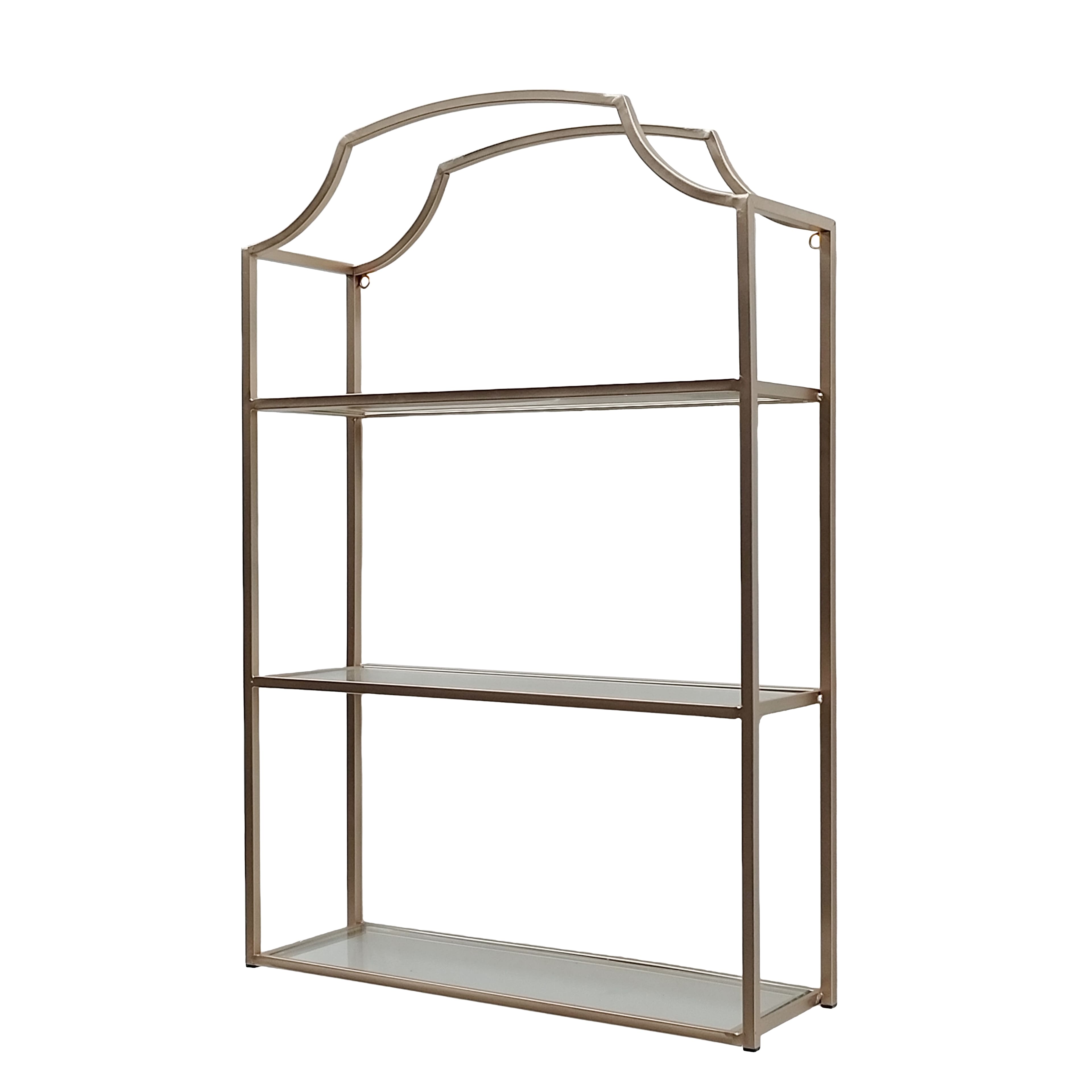 19" x 28" Gold Metal Wall Shelf by Ashland®