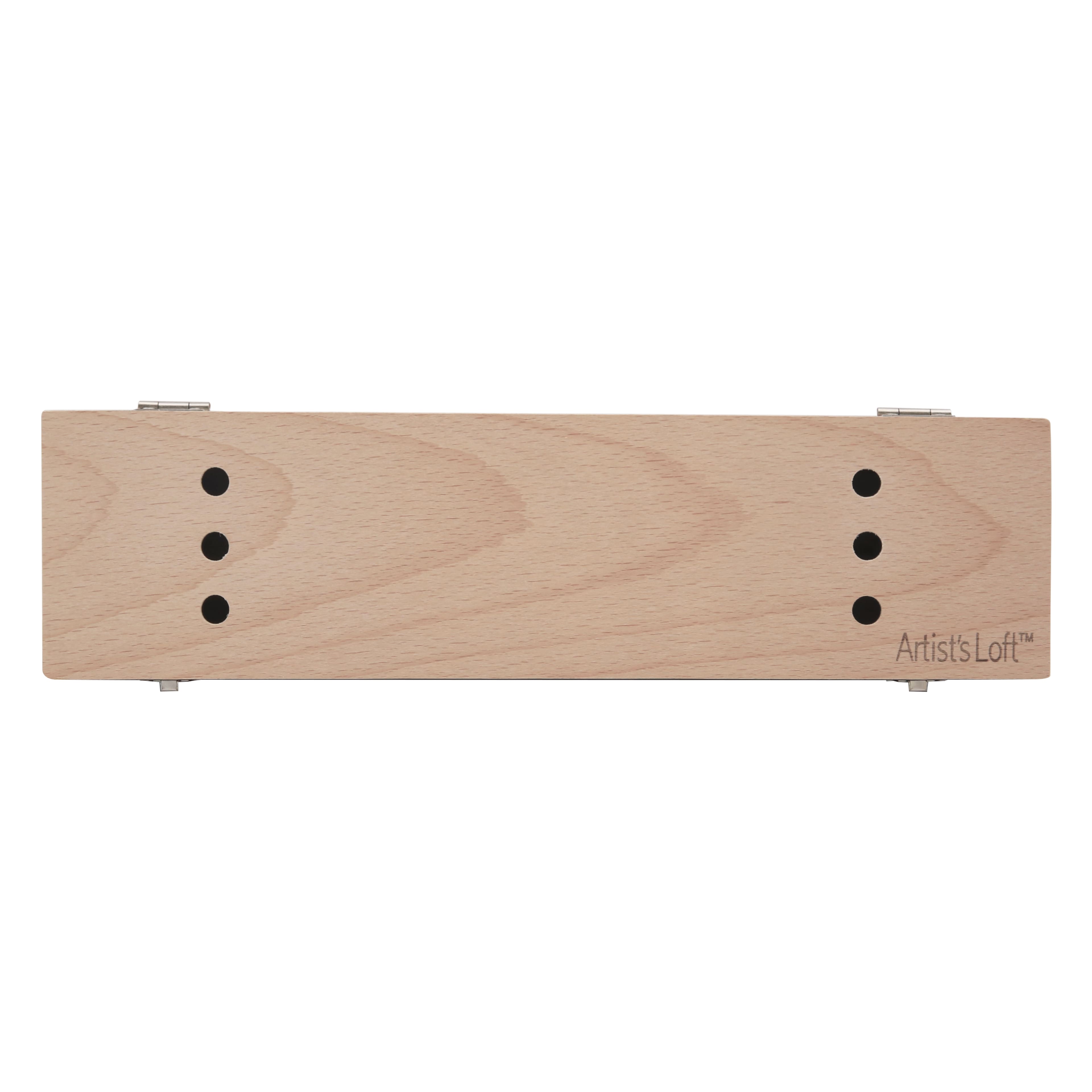 6 Pack: Small Wood Brush Box by Artist's Loft™
