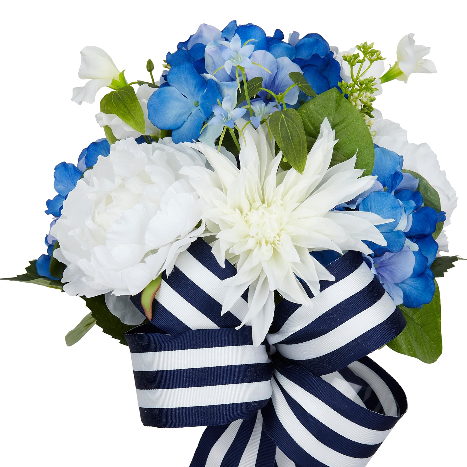 Blue & White Dahlia & Berry Remembrance Cone by Ashland