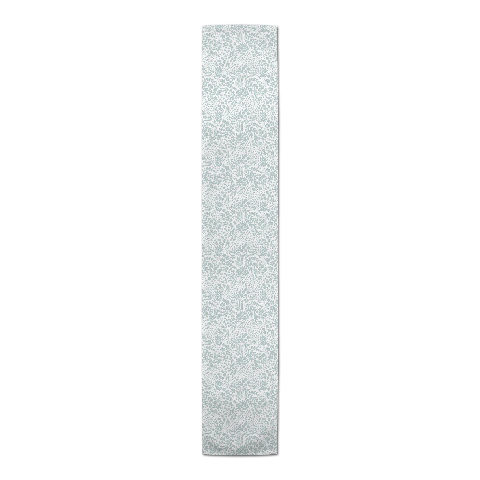 72" Dainty Floral Cotton Twill Table Runner