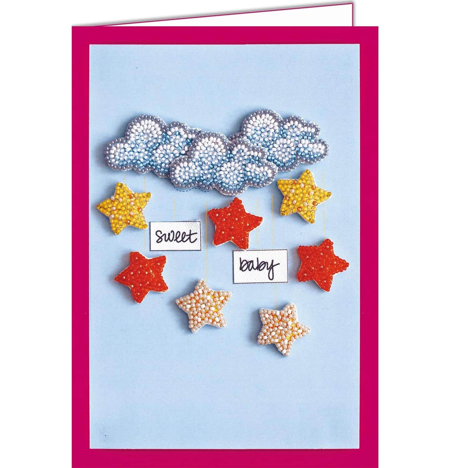 Abris Art Among Stars and Clouds Postcard Cross Stitch Kit
